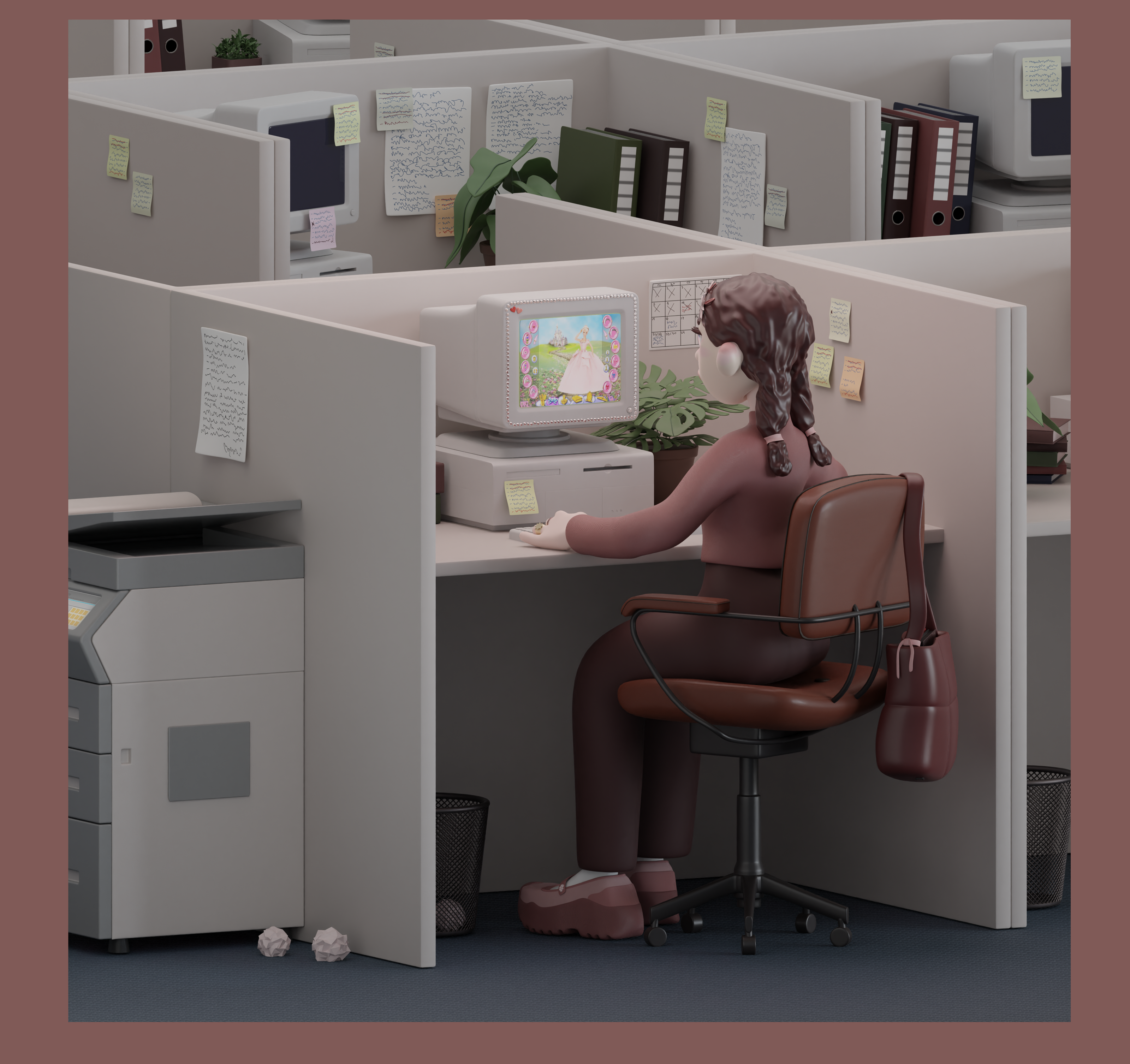 office work — Изображение №2 — Иллюстрация на Dprofile