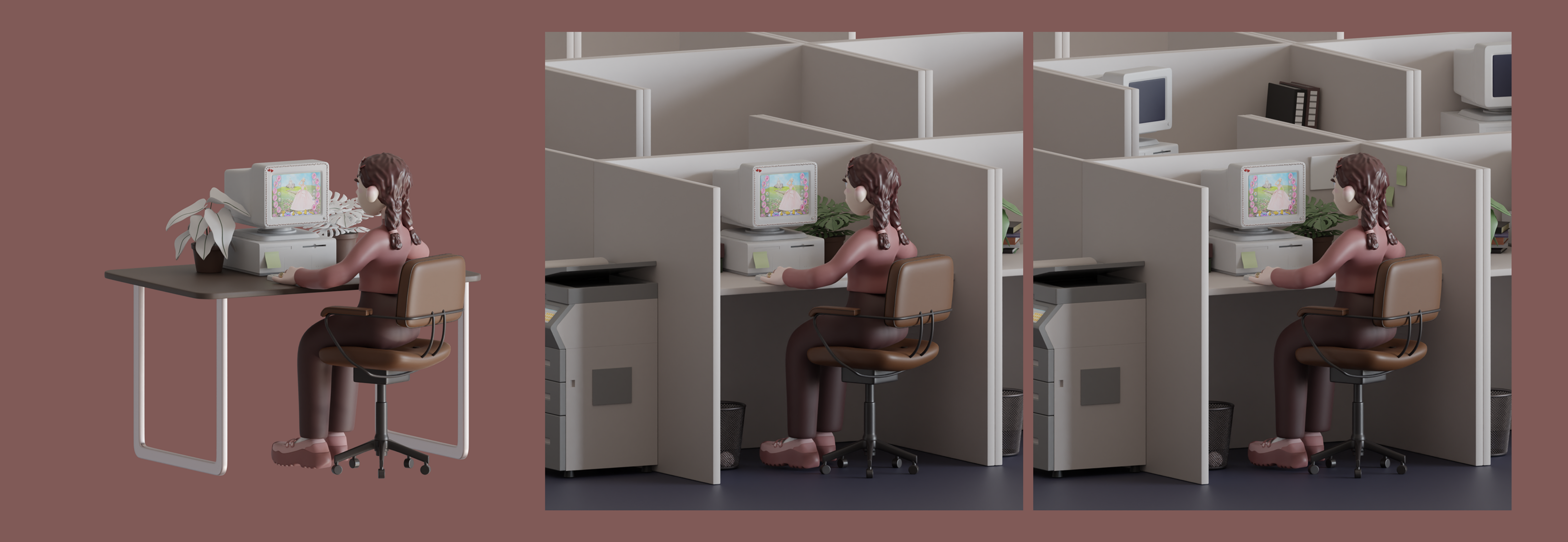 office work — Изображение №4 — Иллюстрация на Dprofile