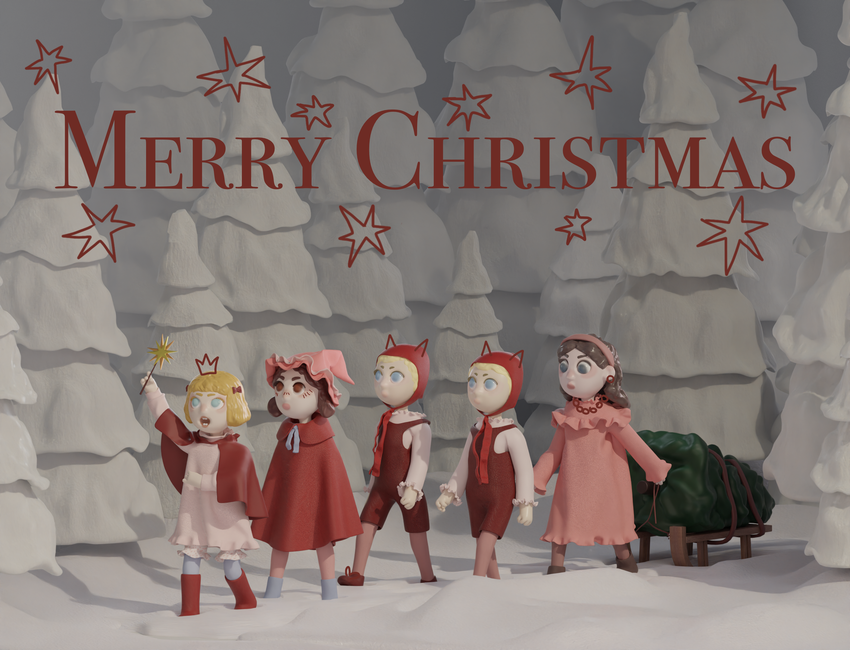 christmas forest — Изображение №20 — Иллюстрация, Графика на Dprofile