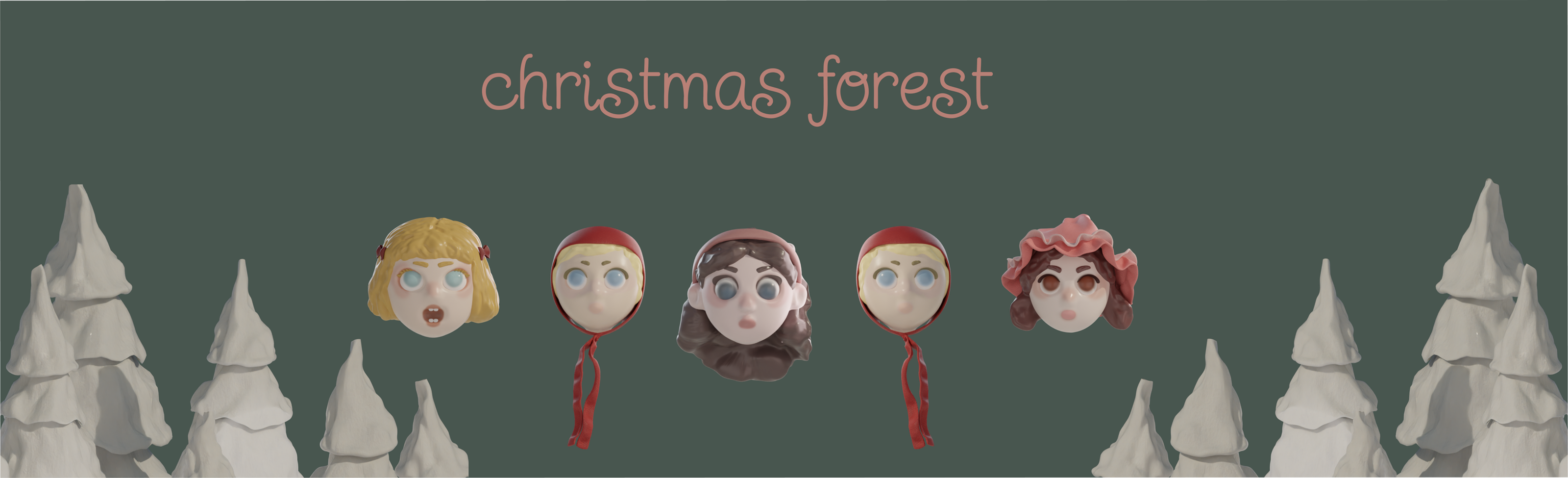 christmas forest — Изображение №1 — Иллюстрация, Графика на Dprofile