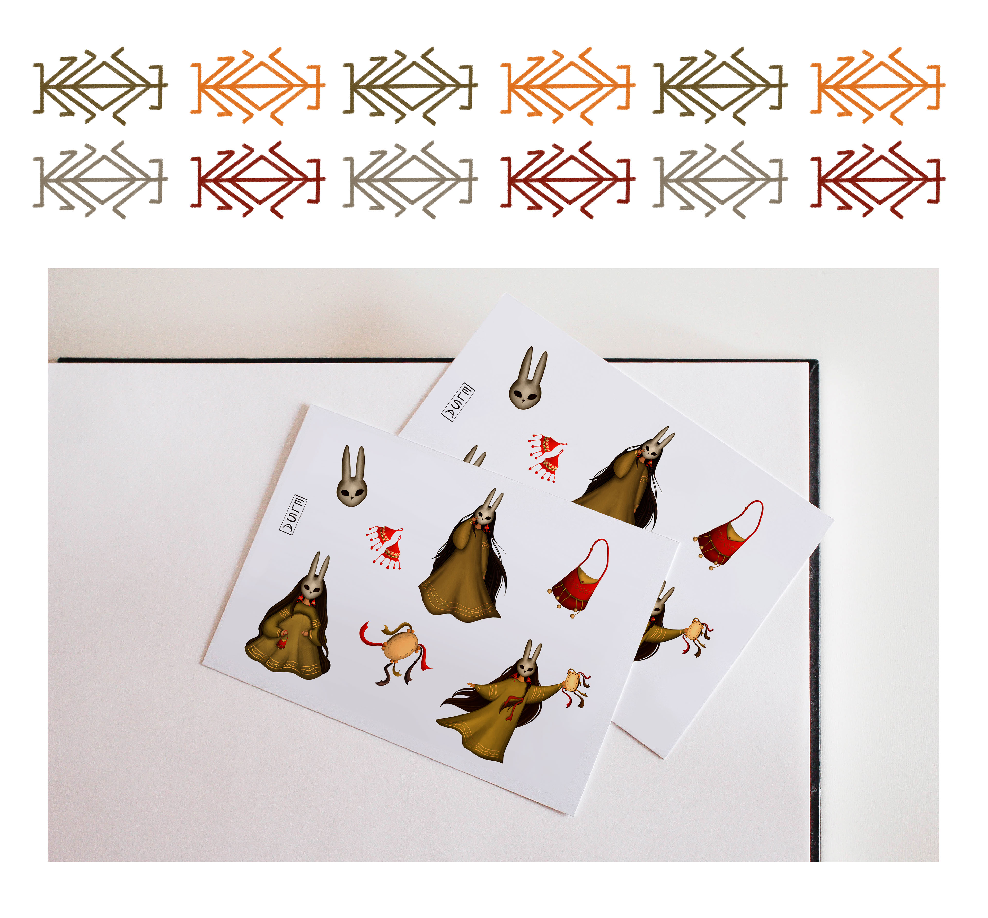 STICKER PACK Девочка в маске кролика — Изображение №8 — Иллюстрация на Dprofile