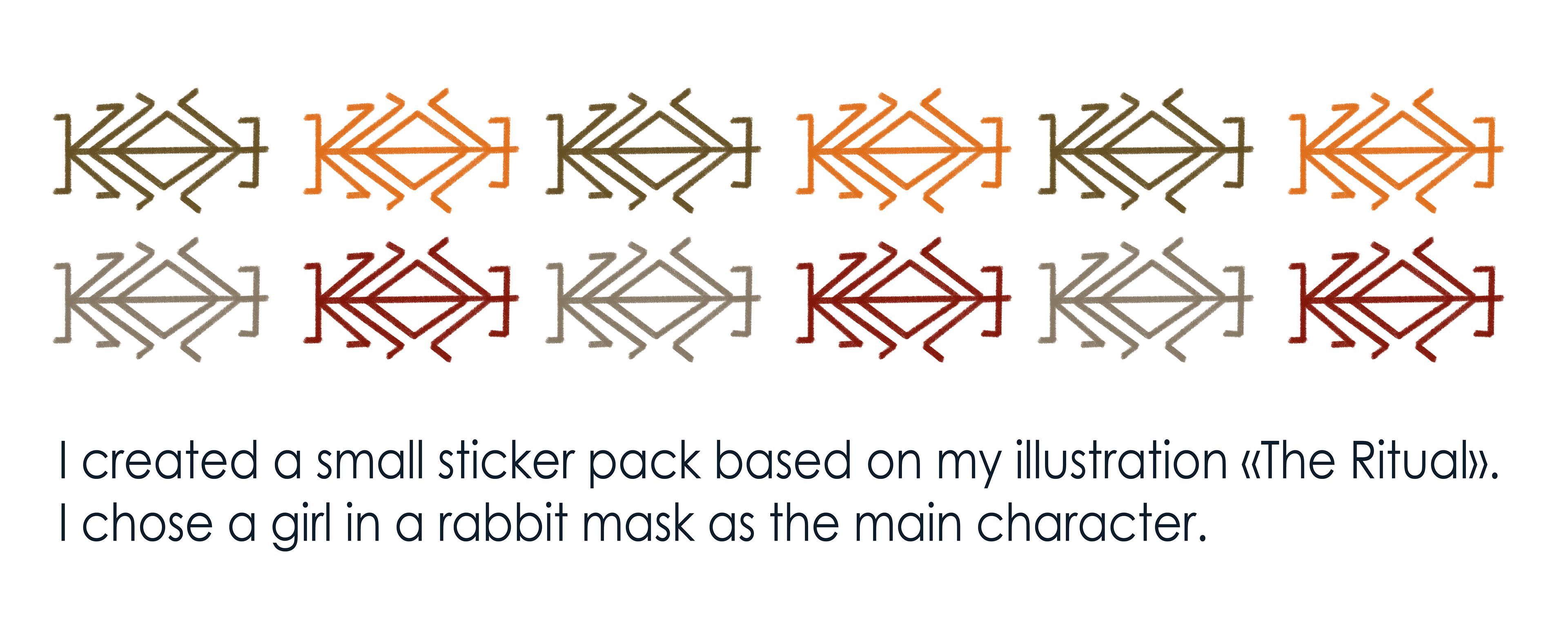 STICKER PACK Девочка в маске кролика — Изображение №3 — Иллюстрация на Dprofile