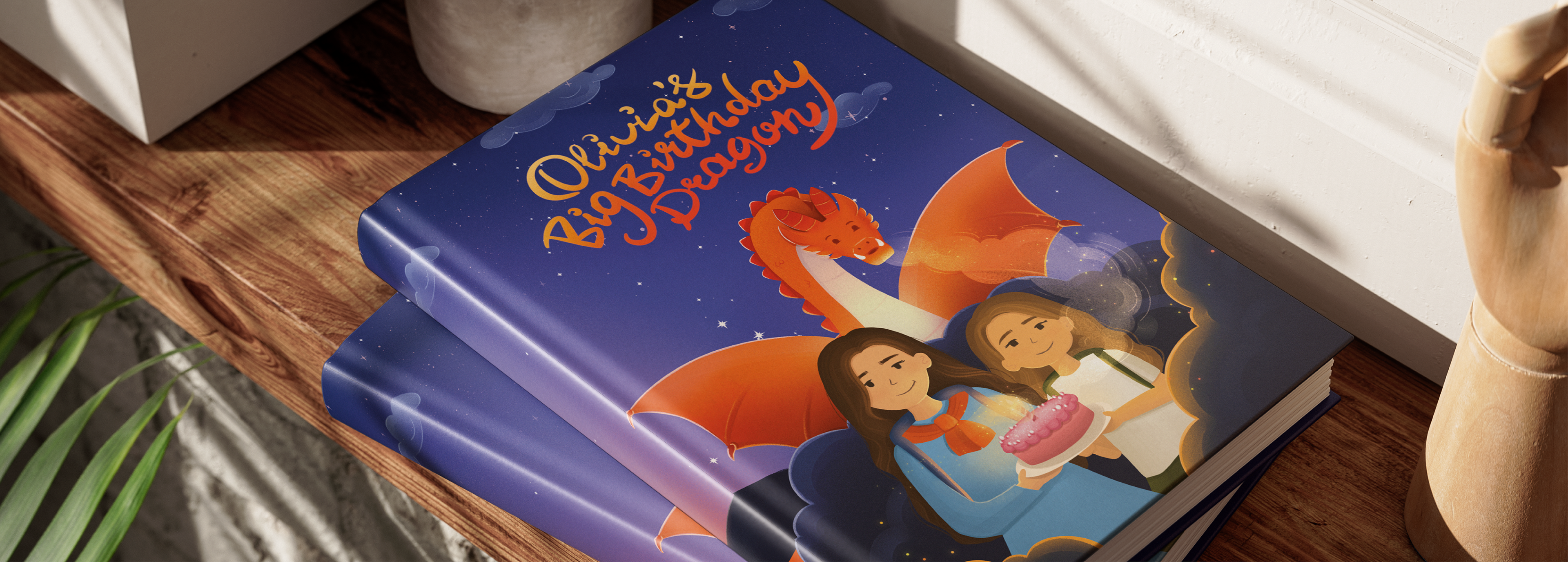Children Book "Olivia's Big Birthday Dragon" — Изображение №1 — Иллюстрация на Dprofile