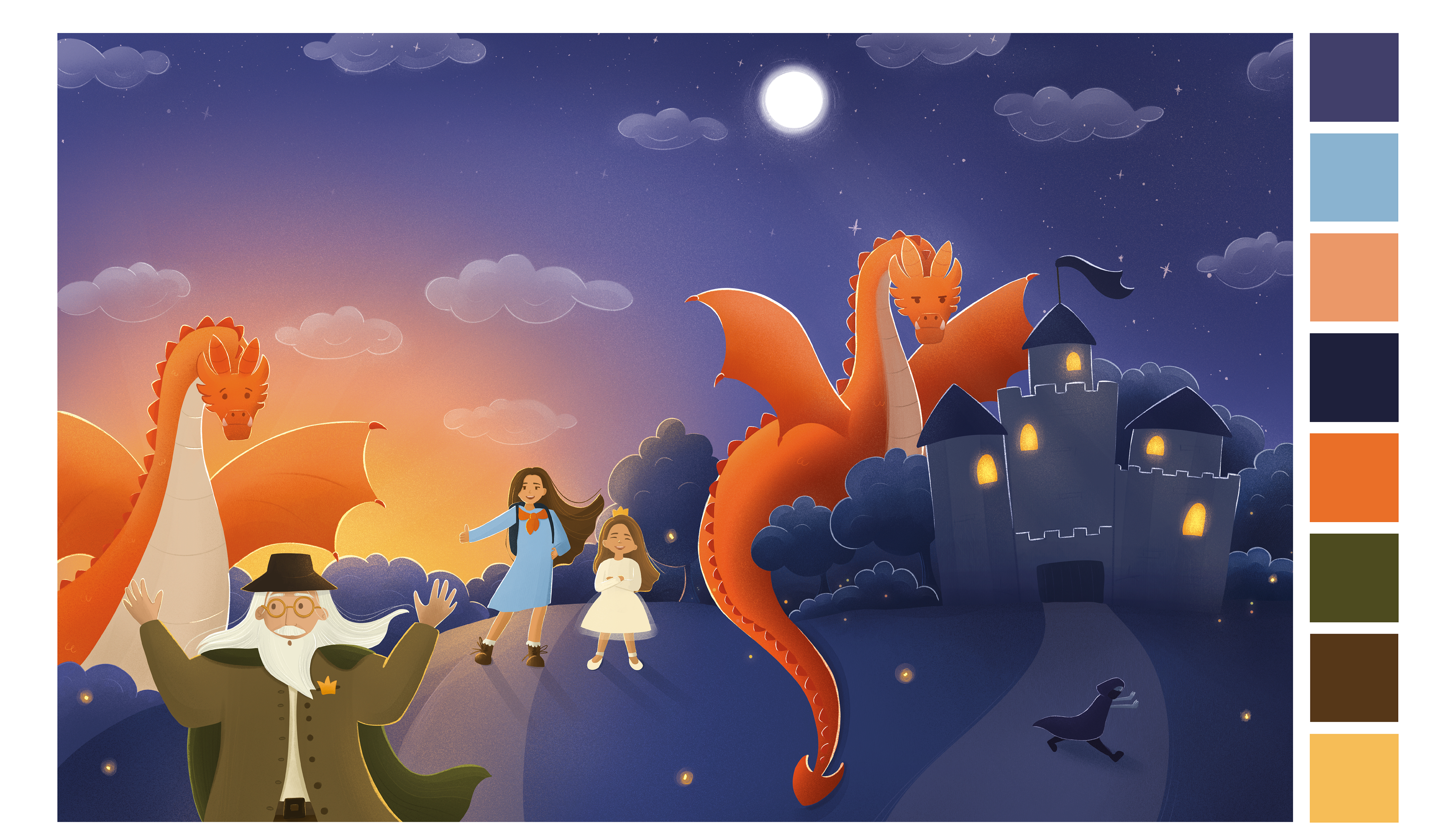 Children Book "Olivia's Big Birthday Dragon" — Изображение №13 — Иллюстрация на Dprofile