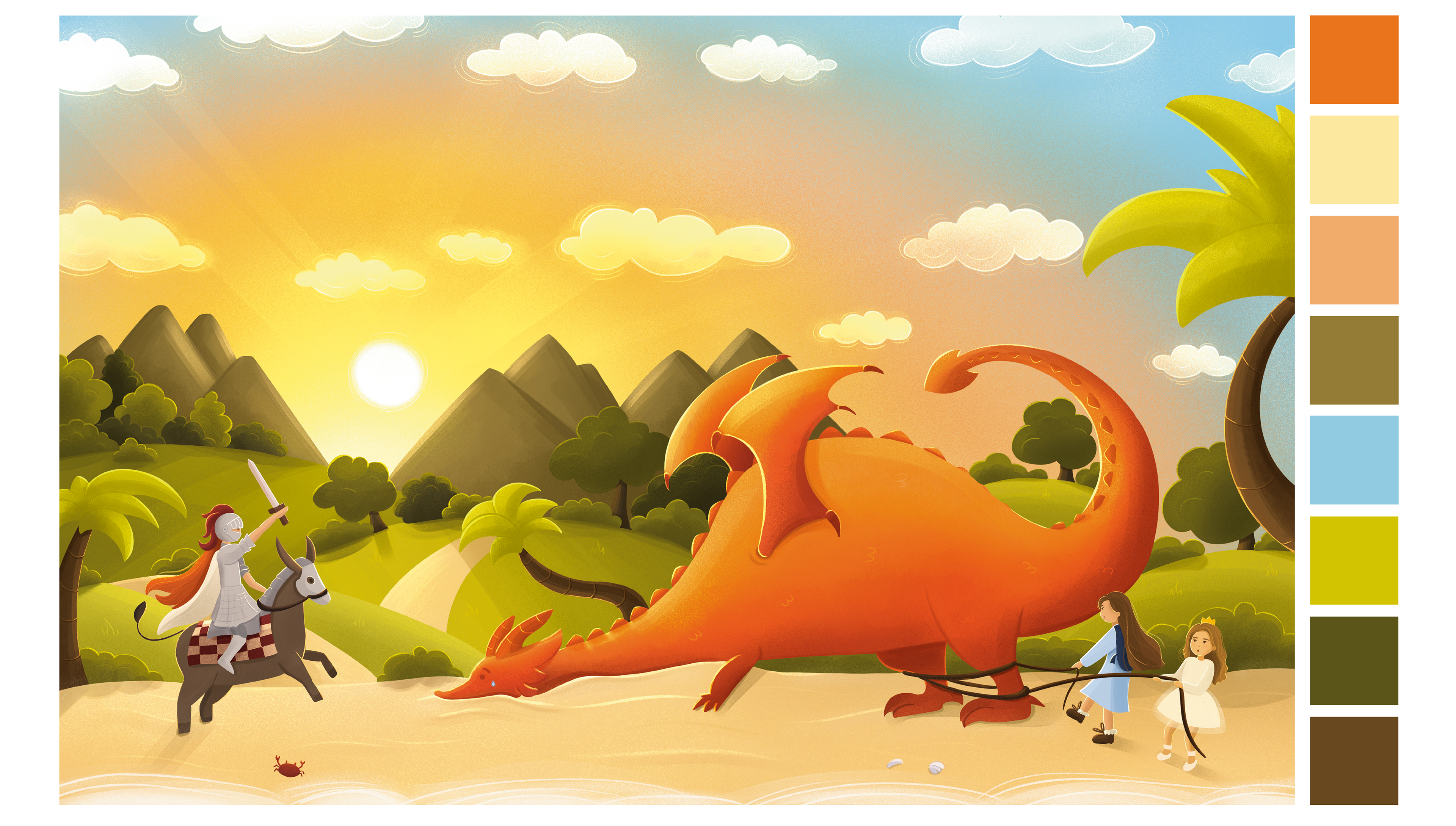 Children Book "Olivia's Big Birthday Dragon" — Изображение №17 — Иллюстрация на Dprofile