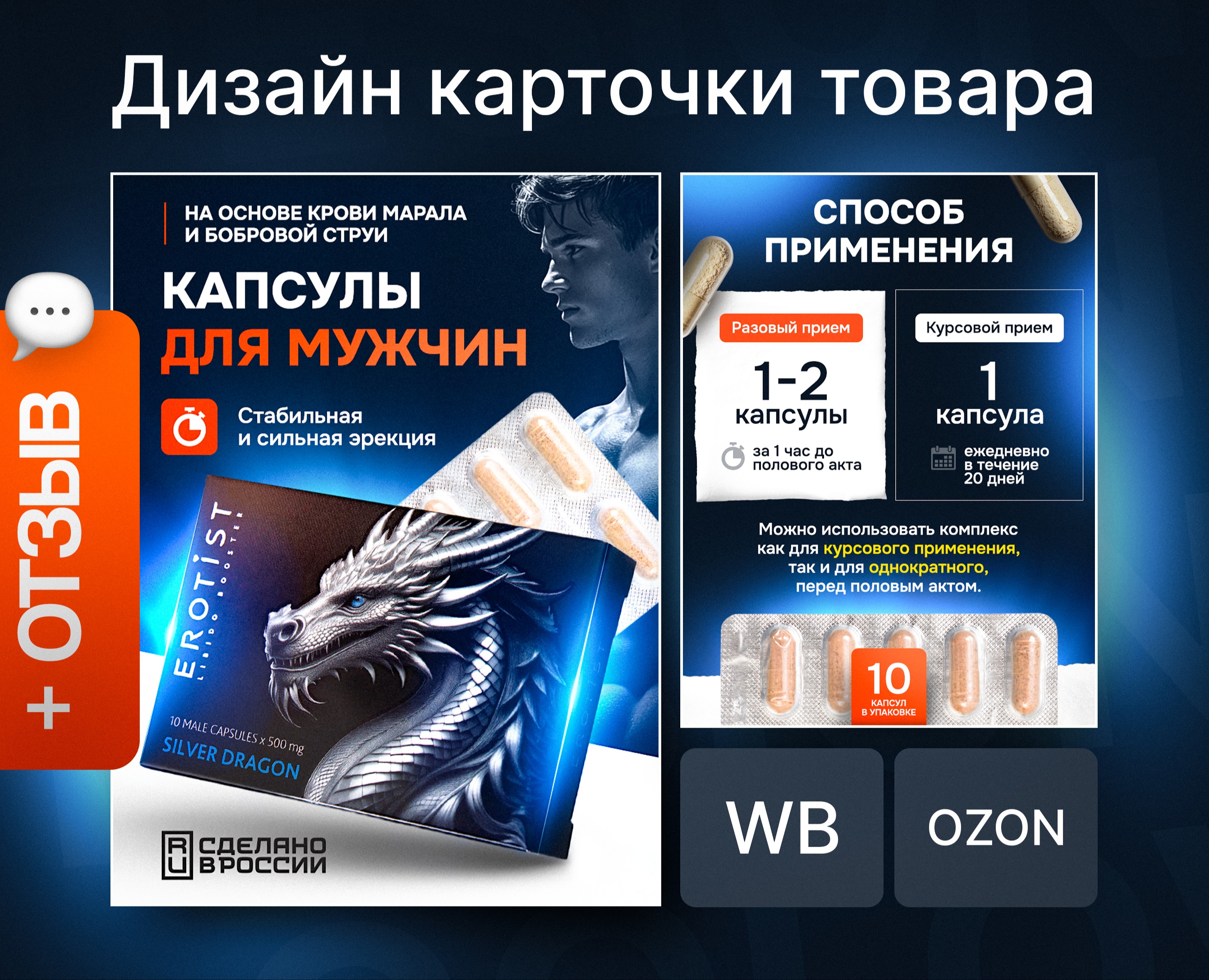 Дизайн инфографики для Wildberries и Ozon на Dprofile