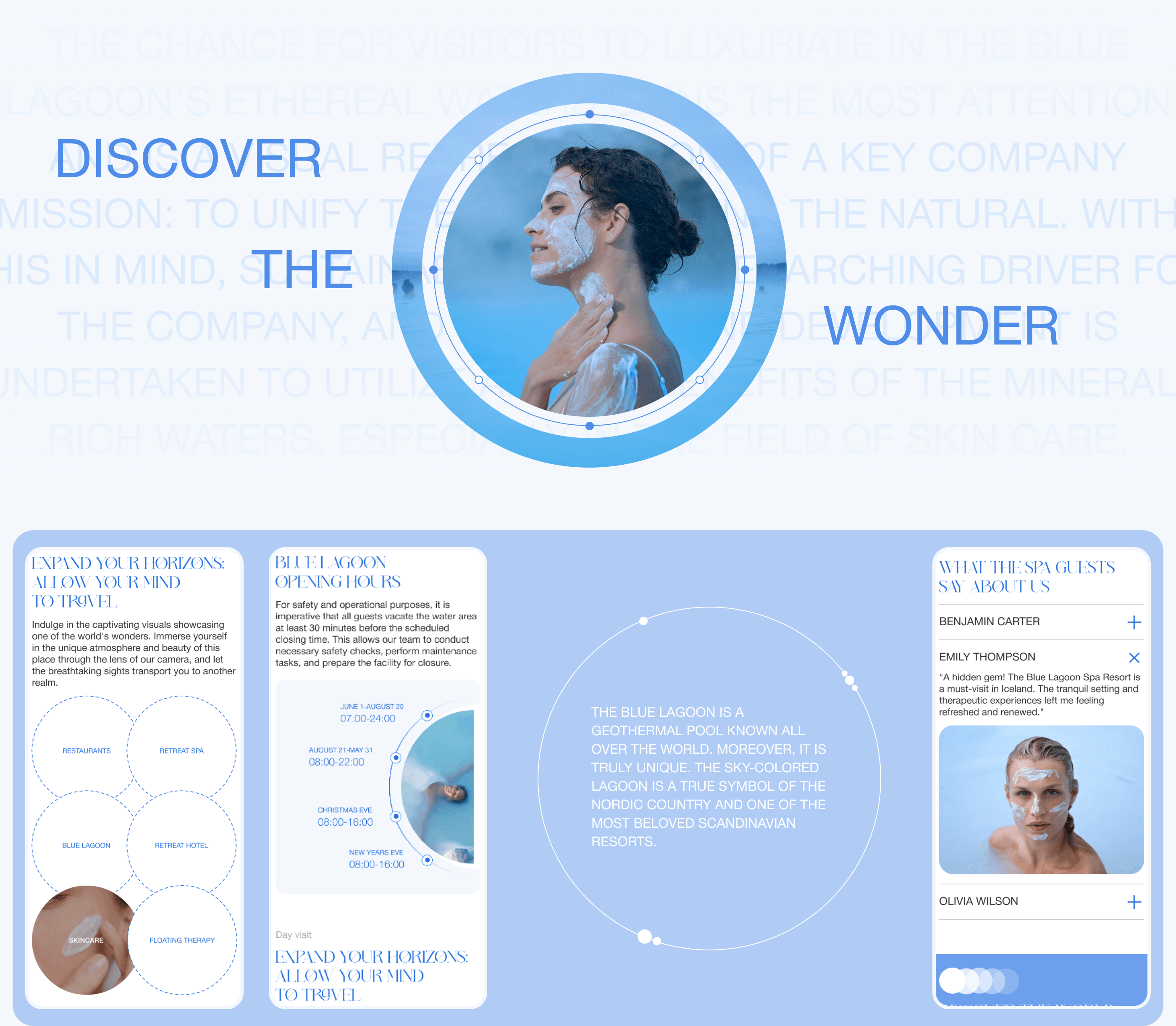 BLUE LAGOON I Landing Page — Изображение №8 — Интерфейсы на Dprofile