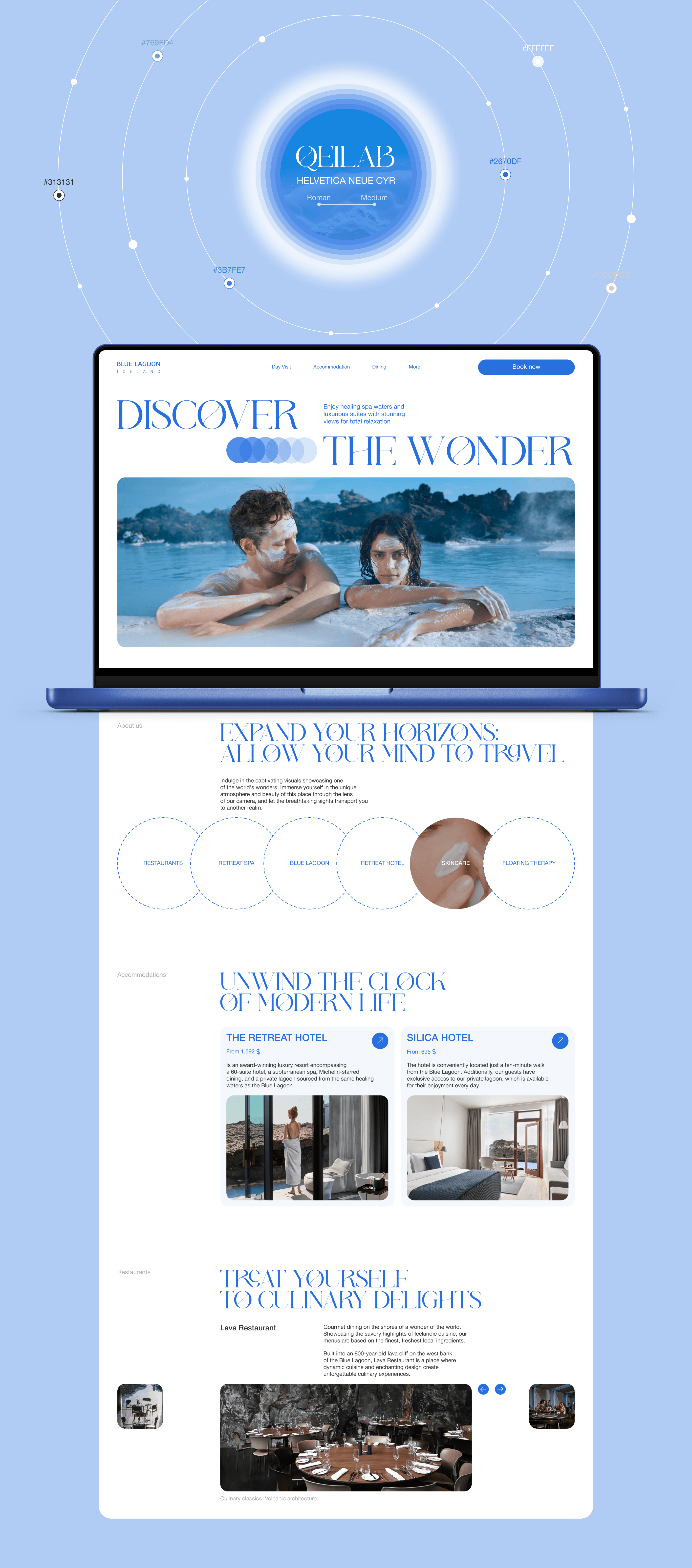 BLUE LAGOON I Landing Page — Изображение №3 — Интерфейсы на Dprofile