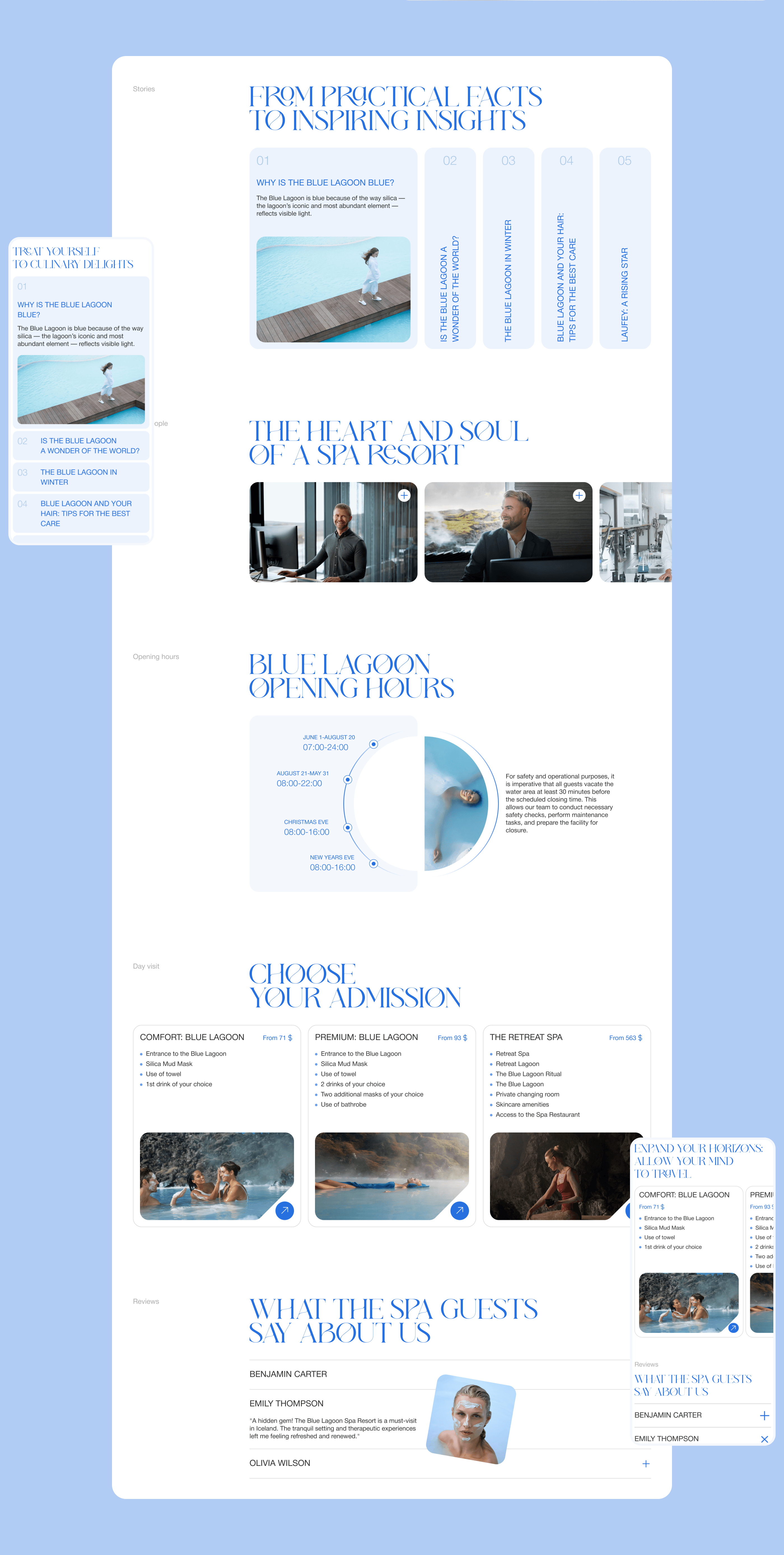 BLUE LAGOON I Landing Page — Изображение №6 — Интерфейсы на Dprofile