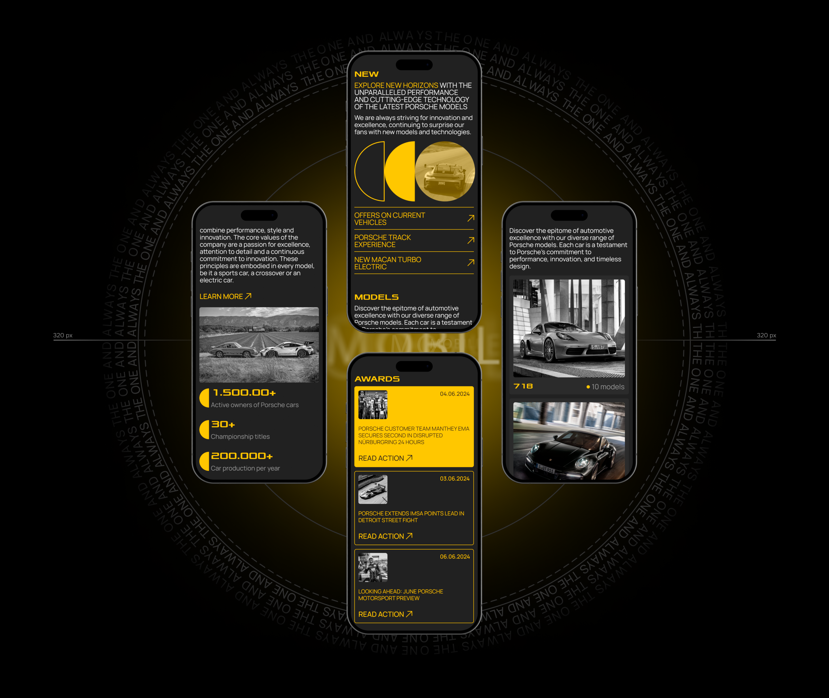 PORSCHE | Corporate Website — Изображение №3 — Интерфейсы, Графика на Dprofile