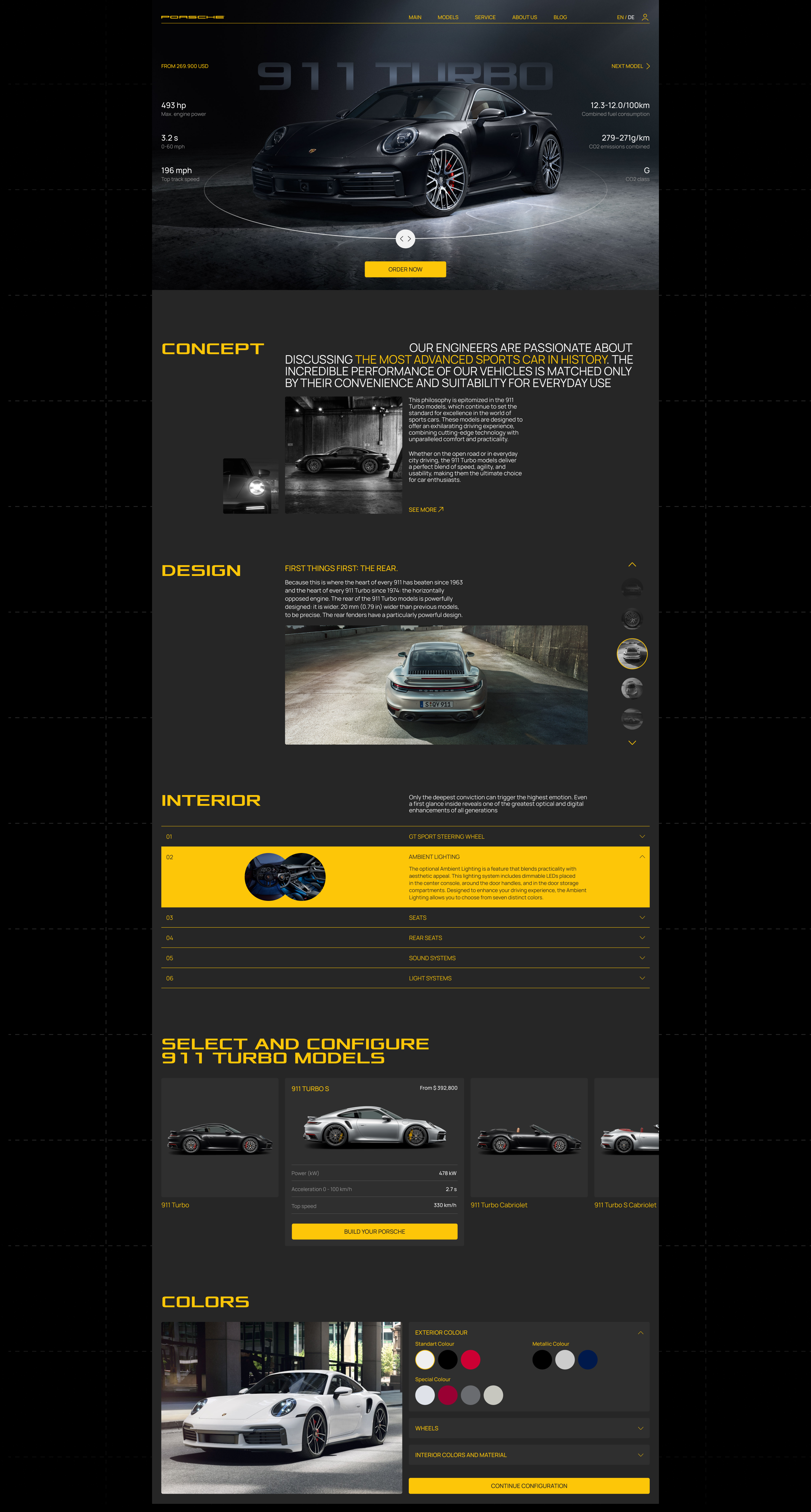 PORSCHE | Corporate Website — Изображение №7 — Интерфейсы, Графика на Dprofile
