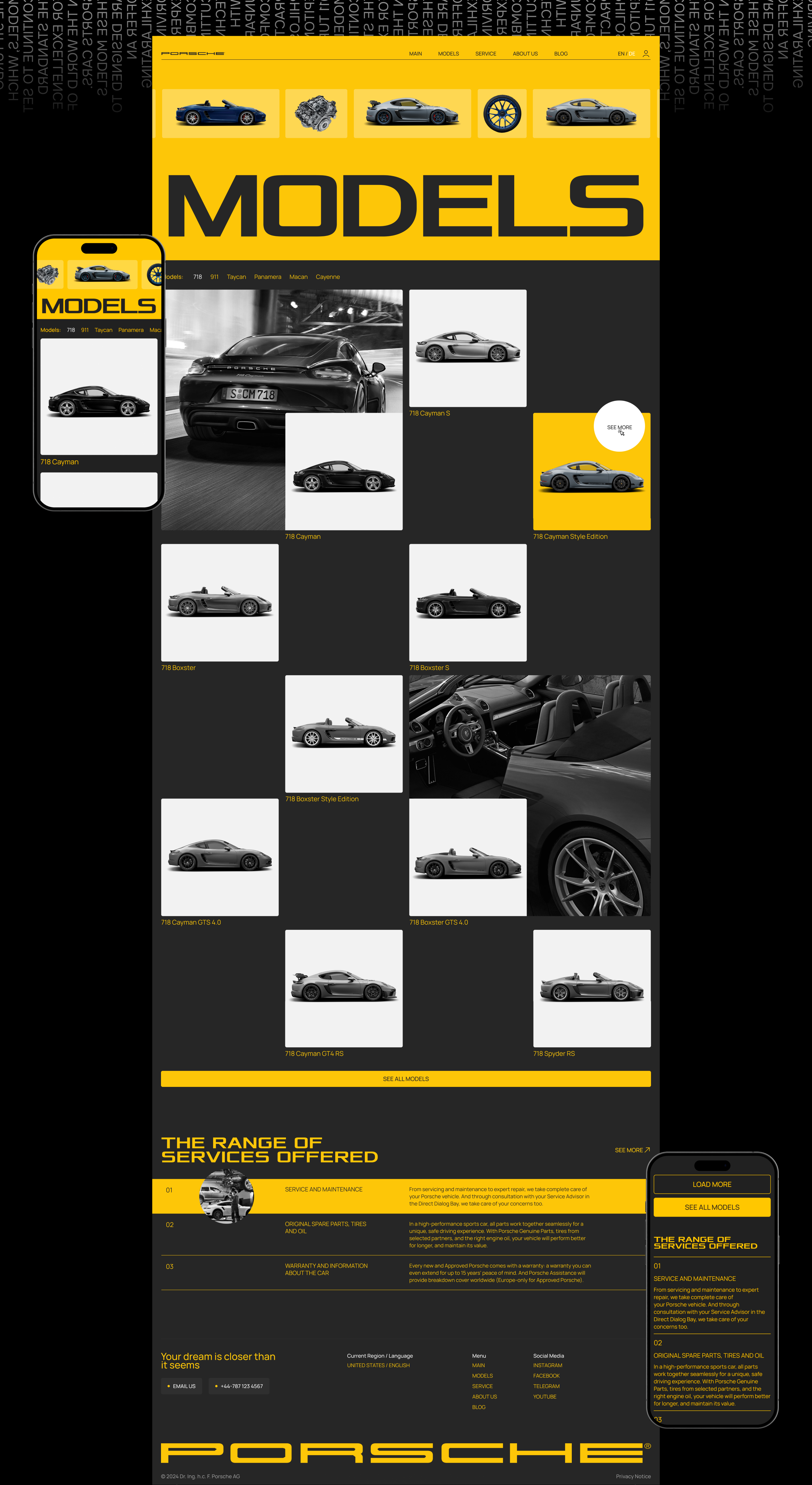 PORSCHE | Corporate Website — Изображение №5 — Интерфейсы, Графика на Dprofile
