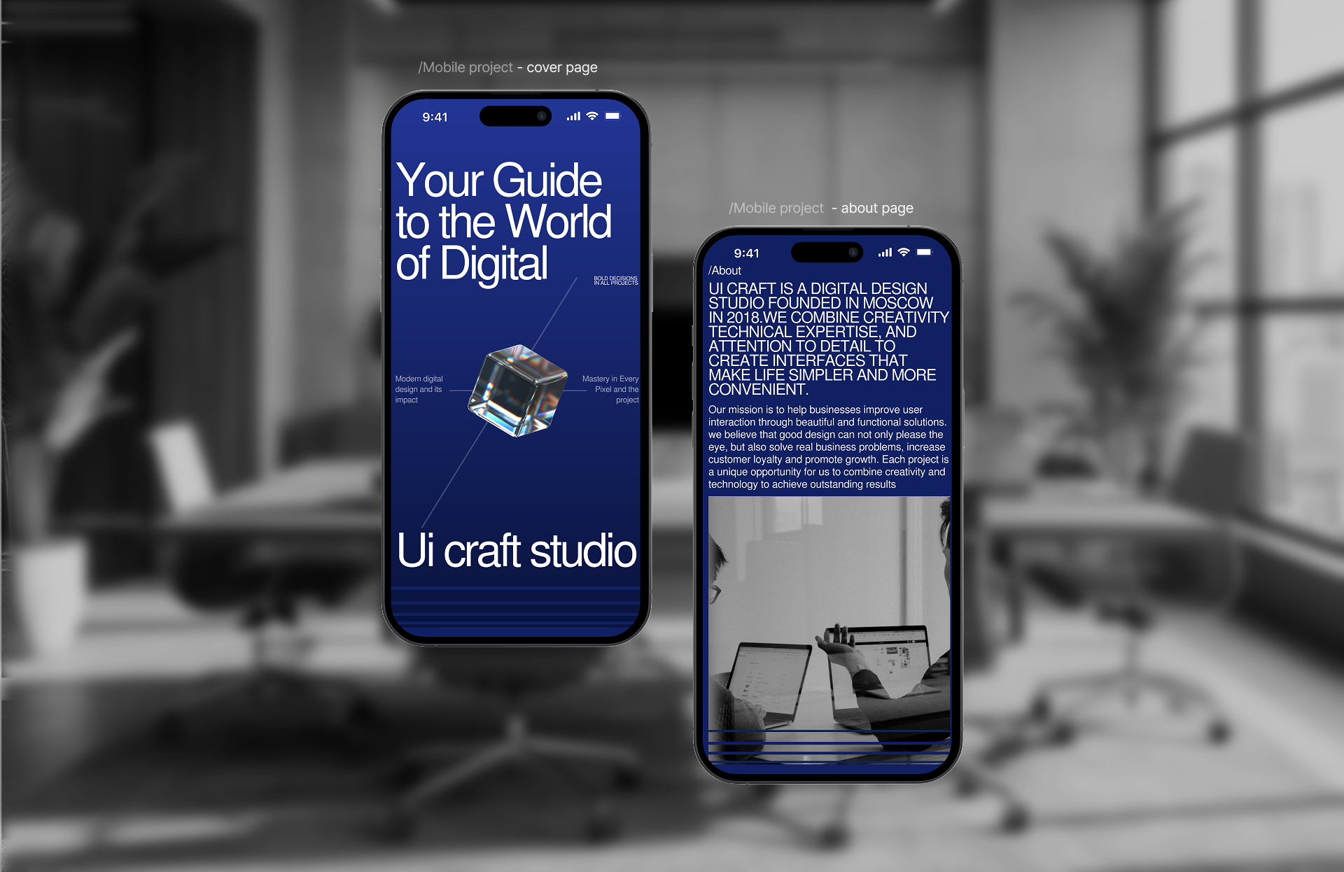 Corporate website "UI CRAFT STUDIO" — Изображение №4 — Интерфейсы на Dprofile