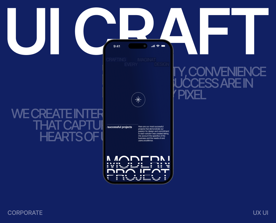 Corporate website "UI CRAFT STUDIO" на Dprofile