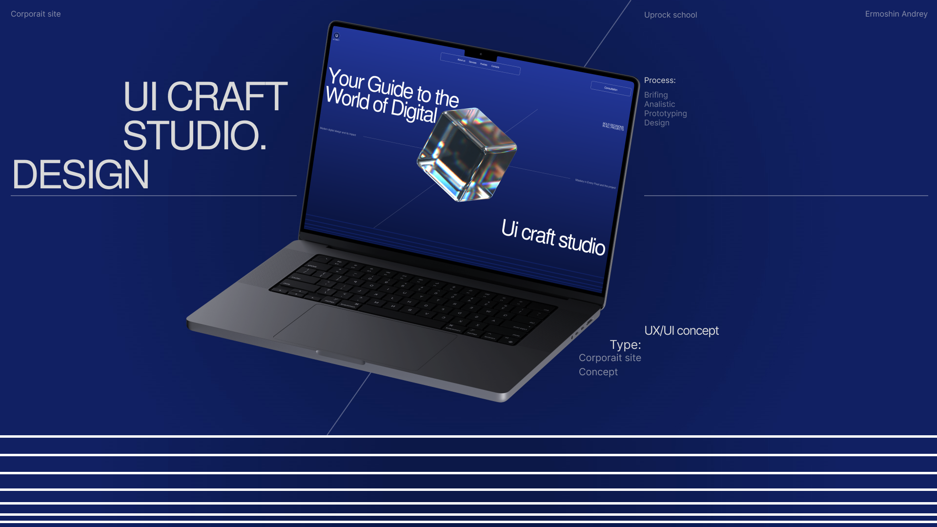 Corporate website "UI CRAFT STUDIO" — Изображение №1 — Интерфейсы на Dprofile