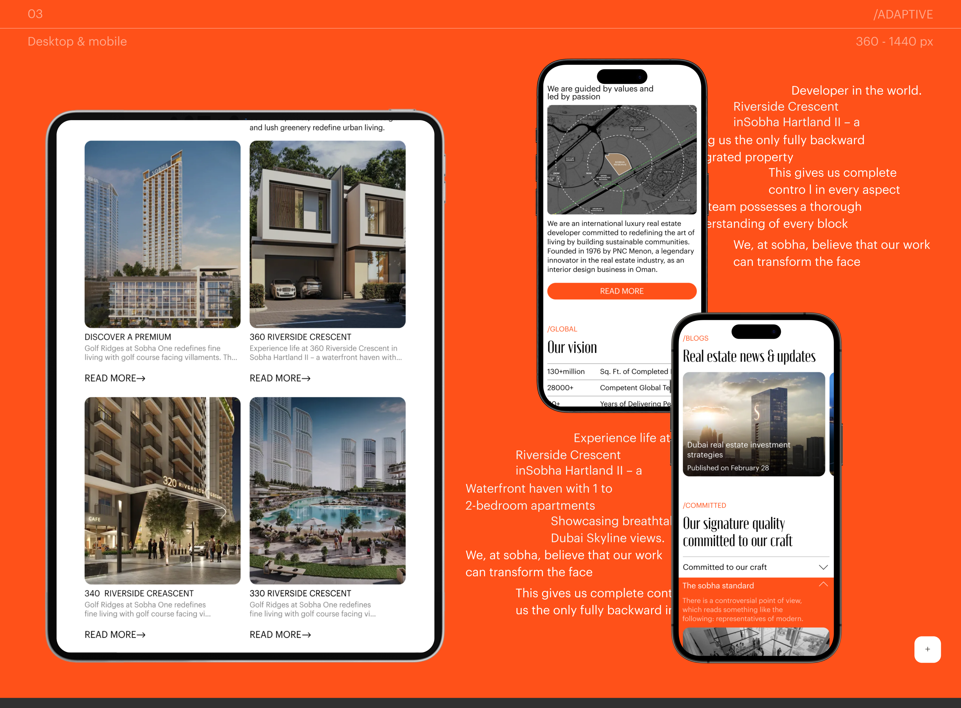 SOBHA/REDESIGN LANDING — Изображение №5 — Интерфейсы на Dprofile