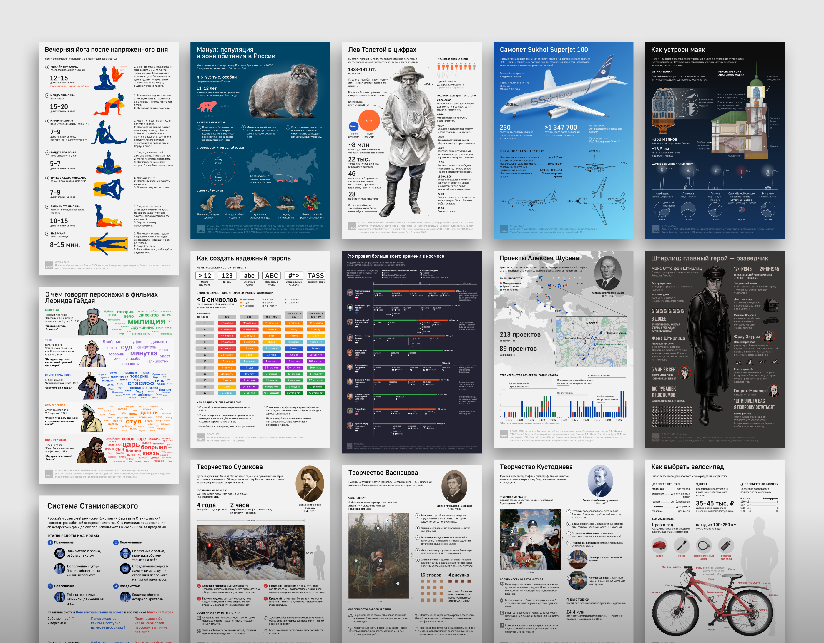 Плакаты с инфографикой. ТАСС / 2023 — Изображение №1 — Иллюстрация, Графика на Dprofile
