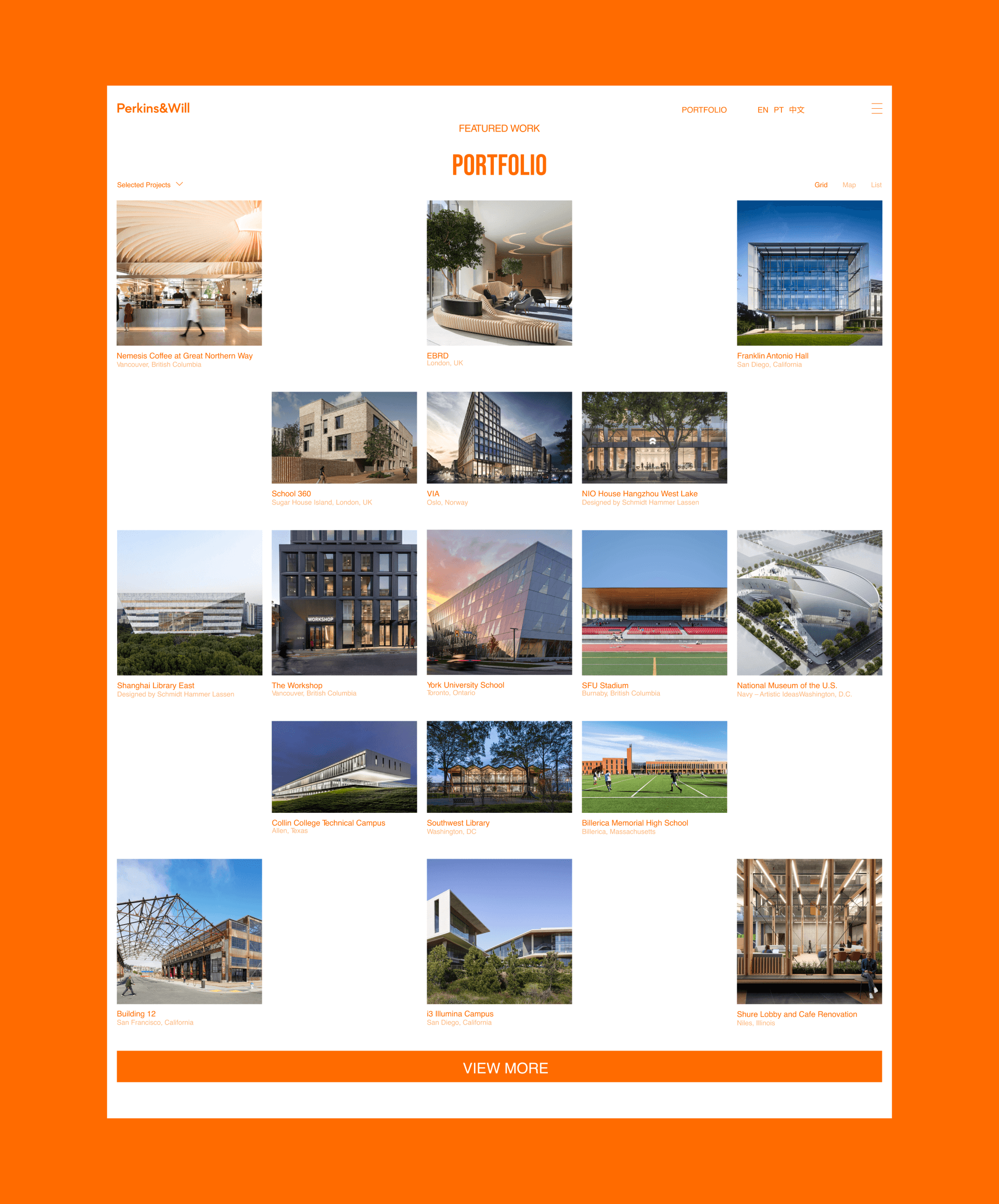 Perkins&Will |Corporate Redesign | UI/UX — Изображение №12 — Интерфейсы, Брендинг на Dprofile