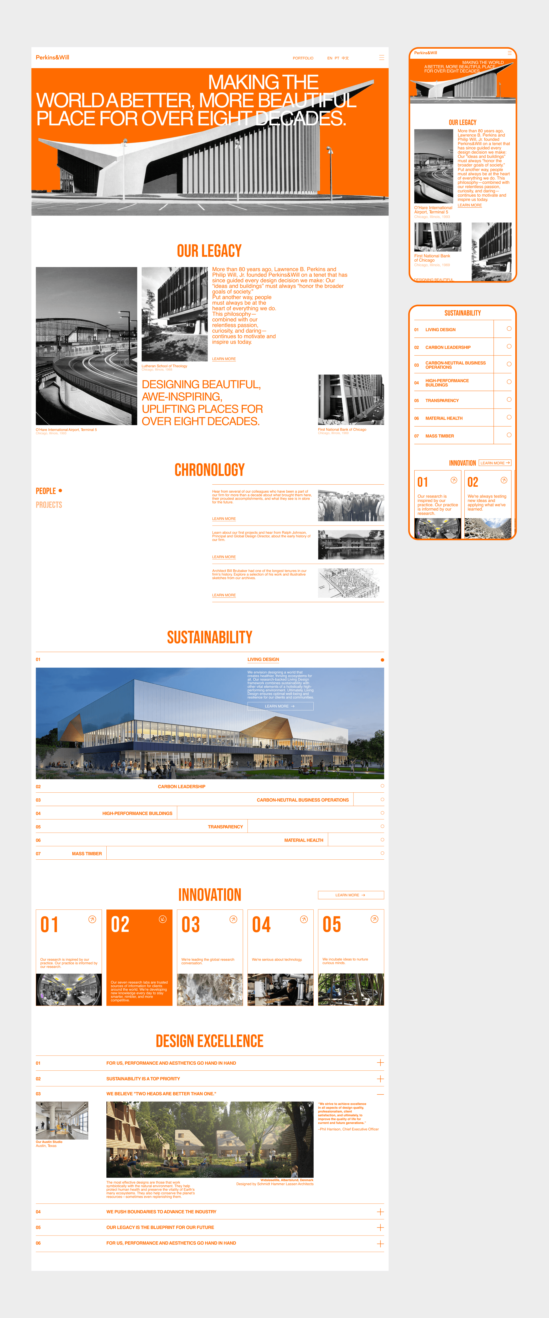 Perkins&Will |Corporate Redesign | UI/UX — Изображение №7 — Интерфейсы, Брендинг на Dprofile