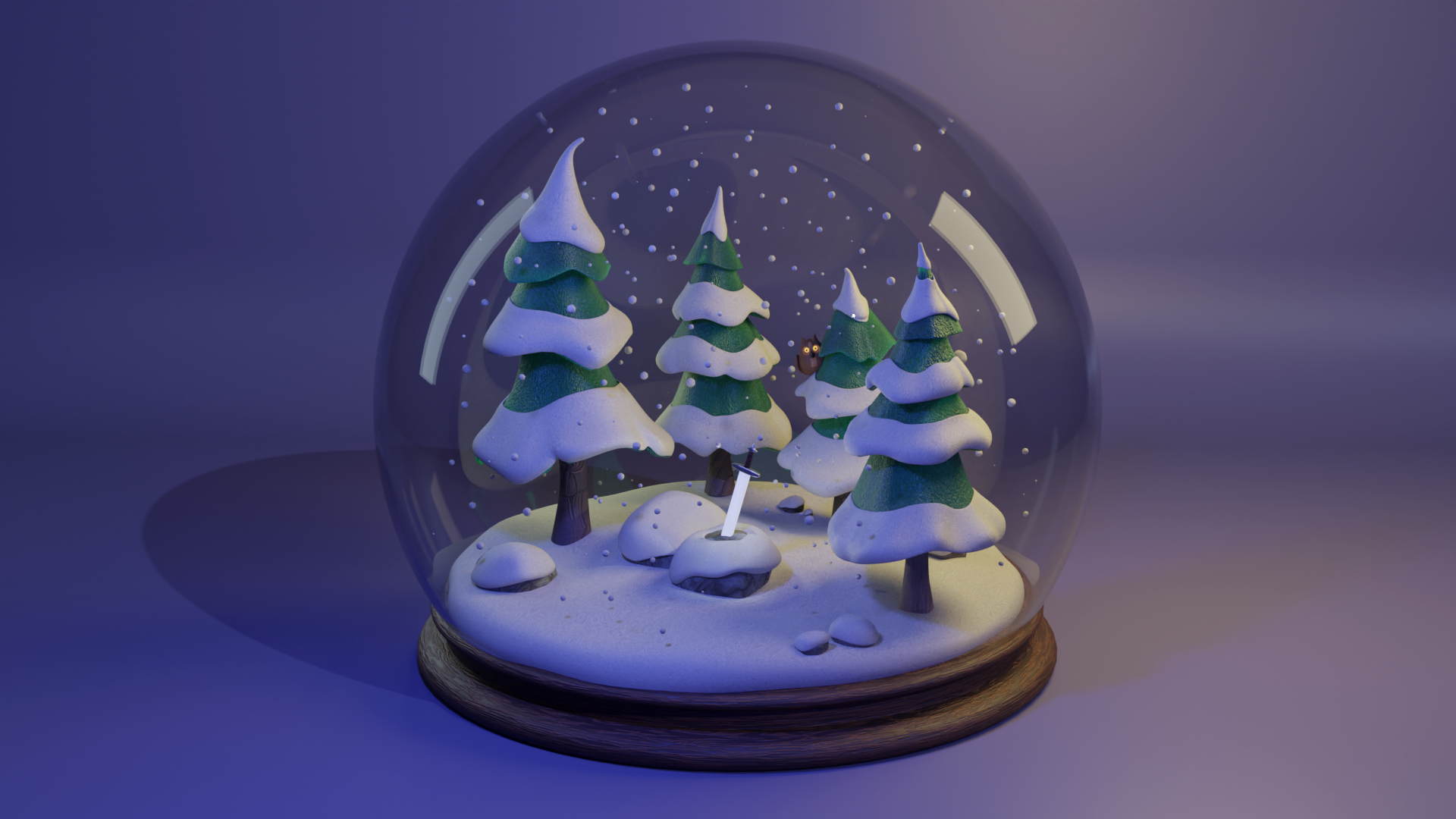 Волшебный зимний шар — Изображение №1 — 3D на Dprofile