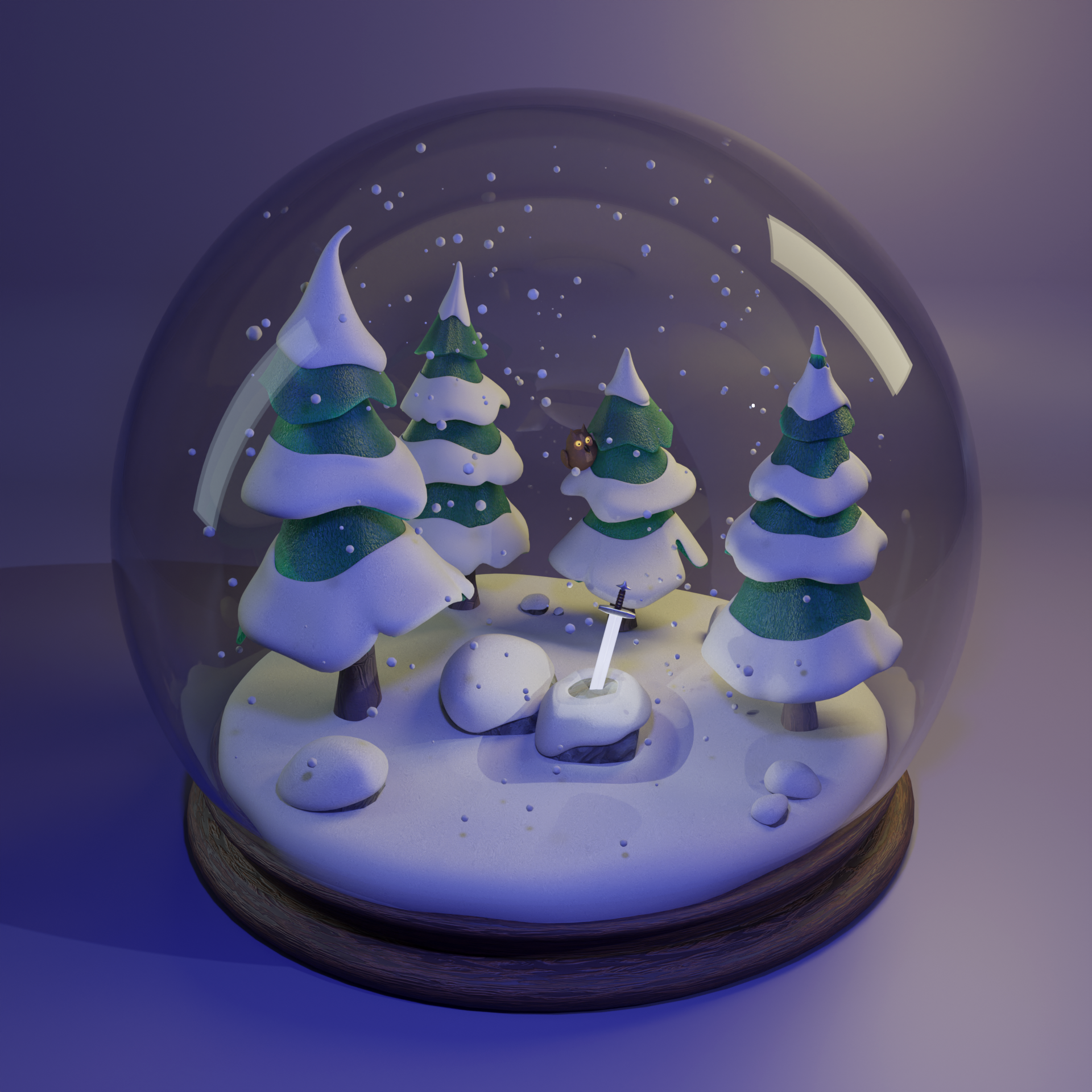 Волшебный зимний шар — Изображение №3 — 3D на Dprofile