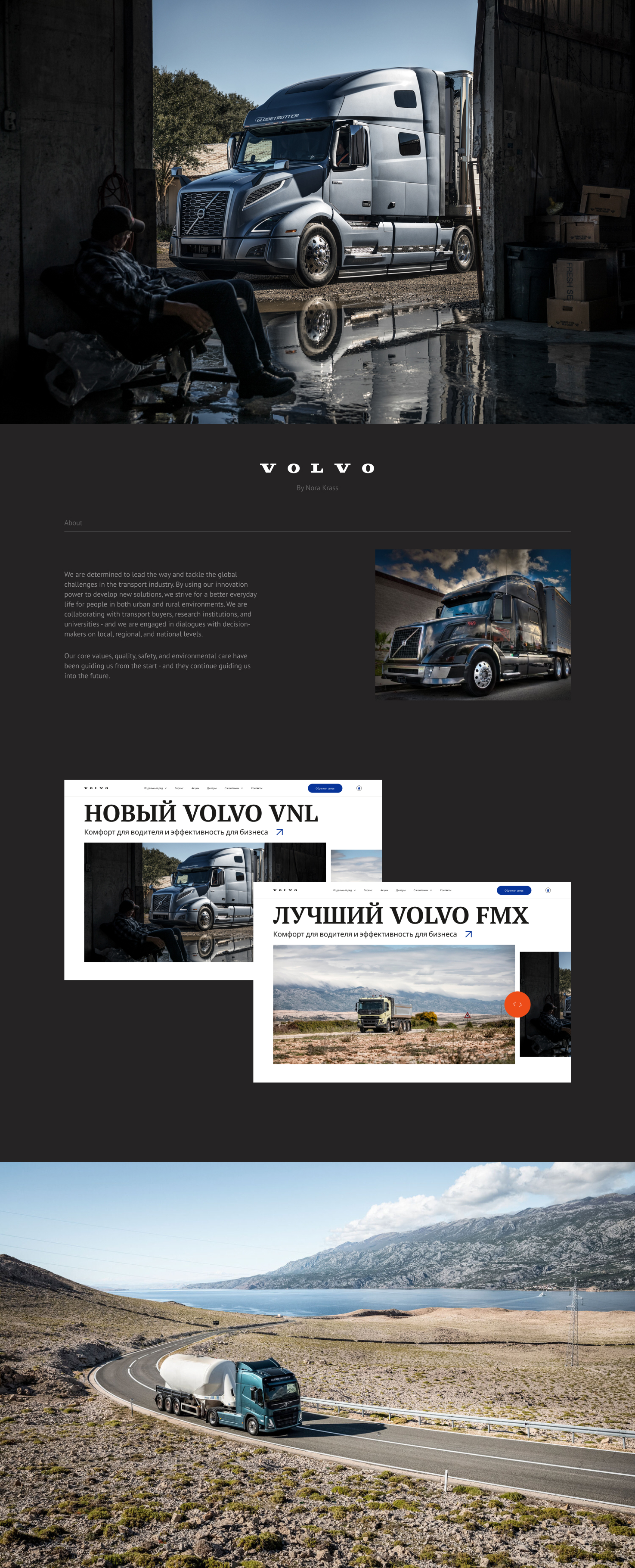 Дилер грузовиков Volvo — Изображение №1 — Интерфейсы на Dprofile