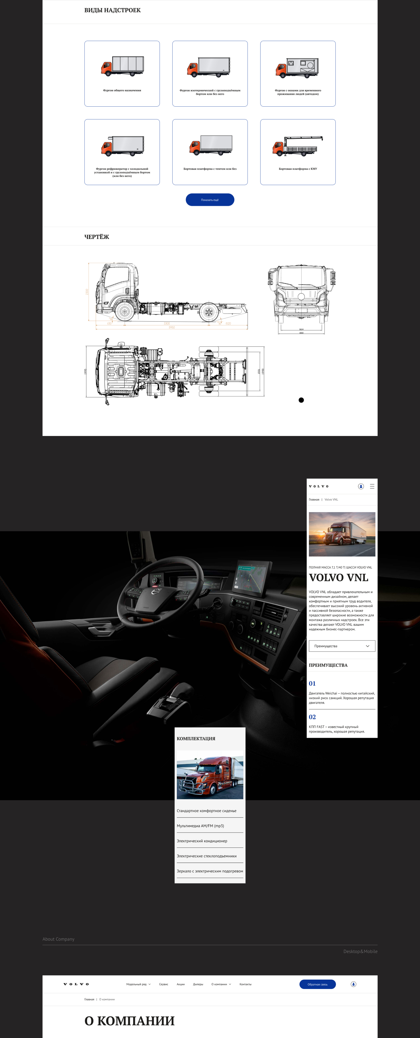 Дилер грузовиков Volvo — Изображение №4 — Интерфейсы на Dprofile