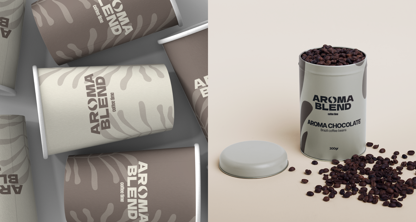 coffee shop branding "AROMA BREND" — Изображение №6 — Интерфейсы на Dprofile