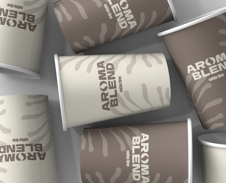 coffee shop branding "AROMA BREND" — Интерфейсы на Dprofile