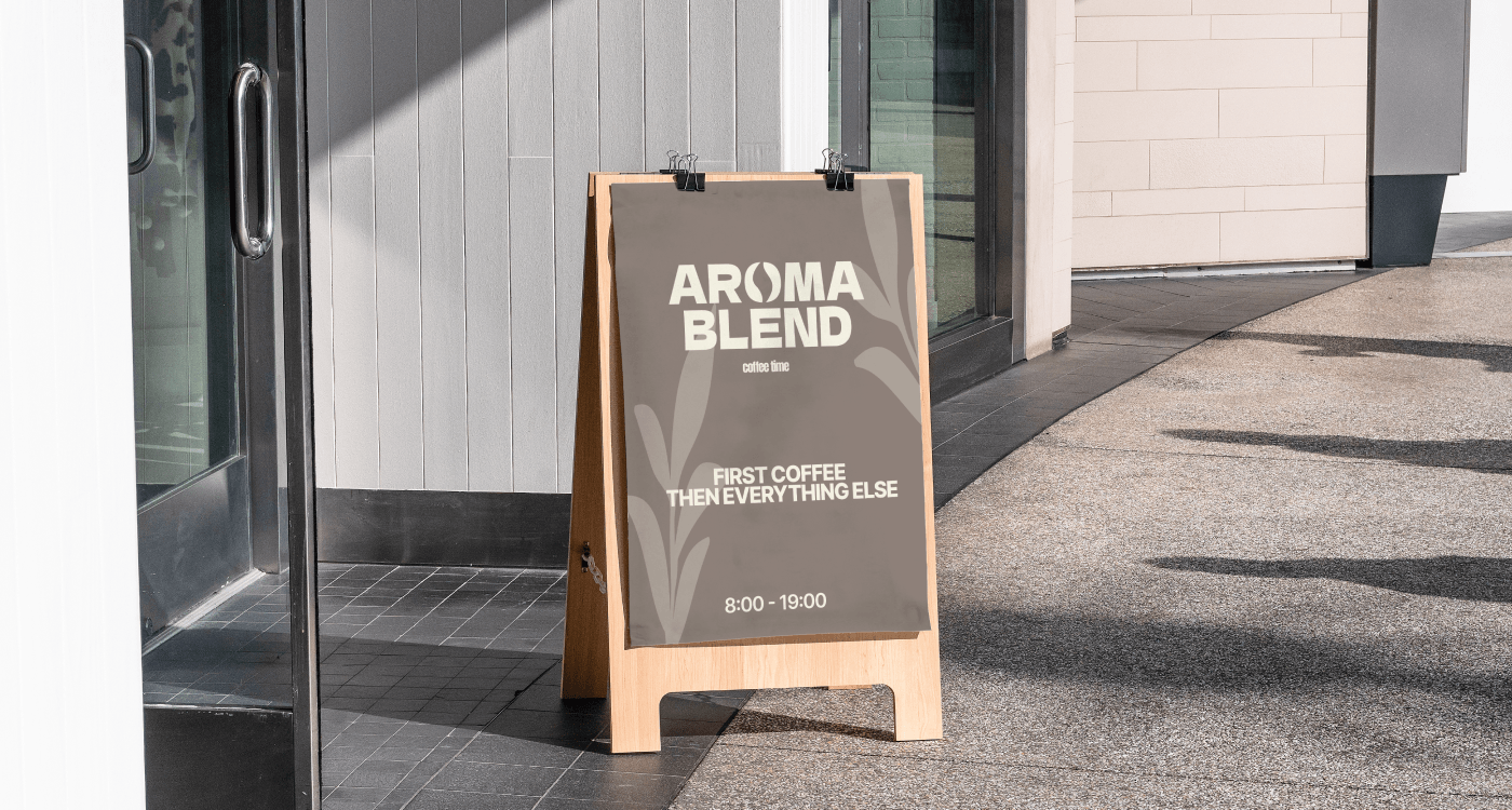 coffee shop branding "AROMA BREND" — Изображение №4 — Интерфейсы на Dprofile