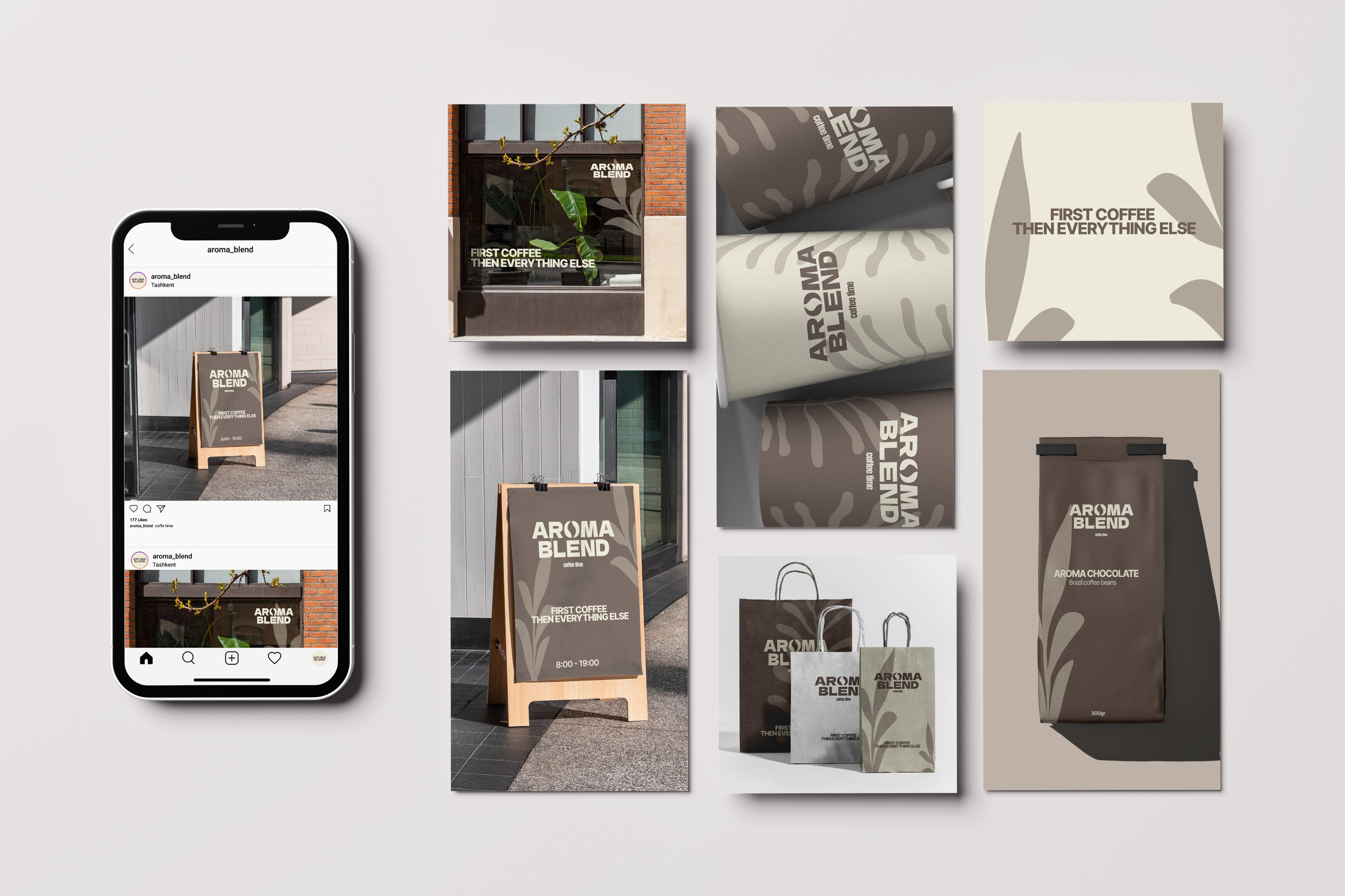 coffee shop branding "AROMA BREND" — Изображение №10 — Интерфейсы на Dprofile