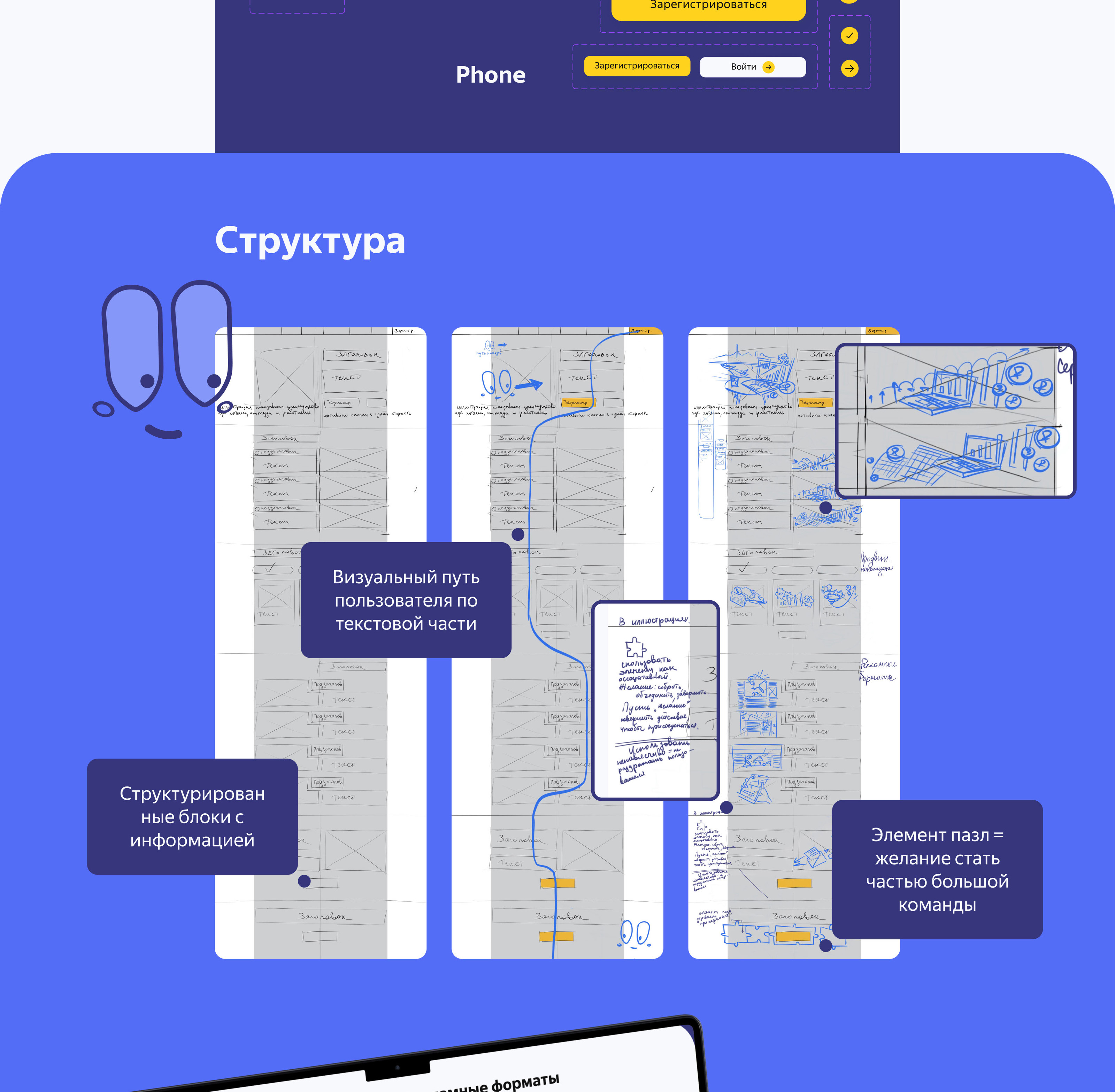 LANDING PAGE Яндекс Тестовое задание — Изображение №3 — Интерфейсы на Dprofile