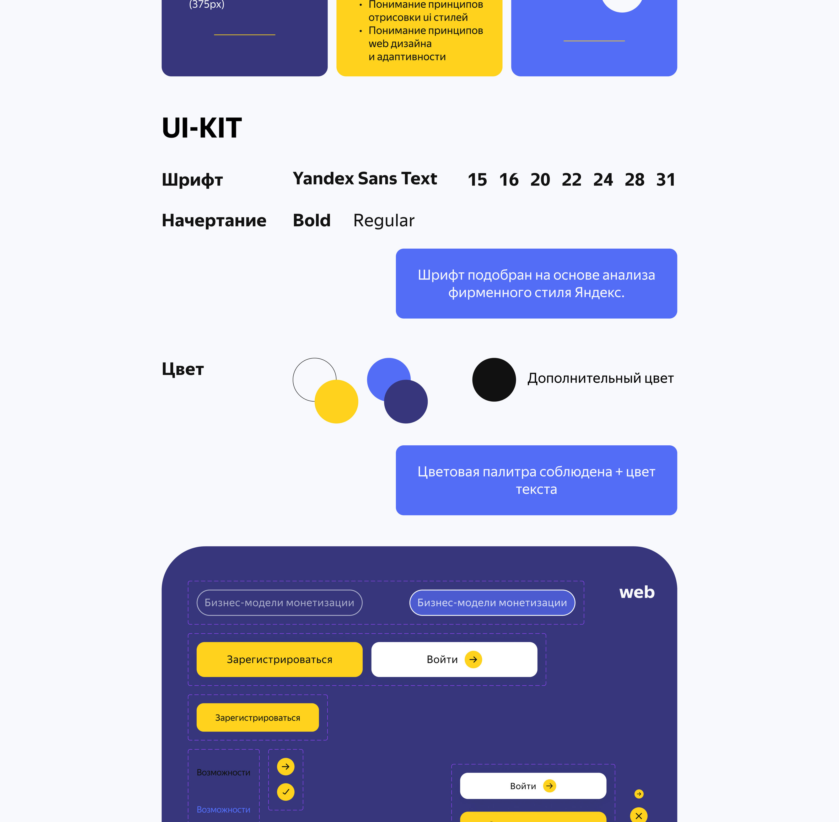 LANDING PAGE Яндекс Тестовое задание — Изображение №2 — Интерфейсы на Dprofile