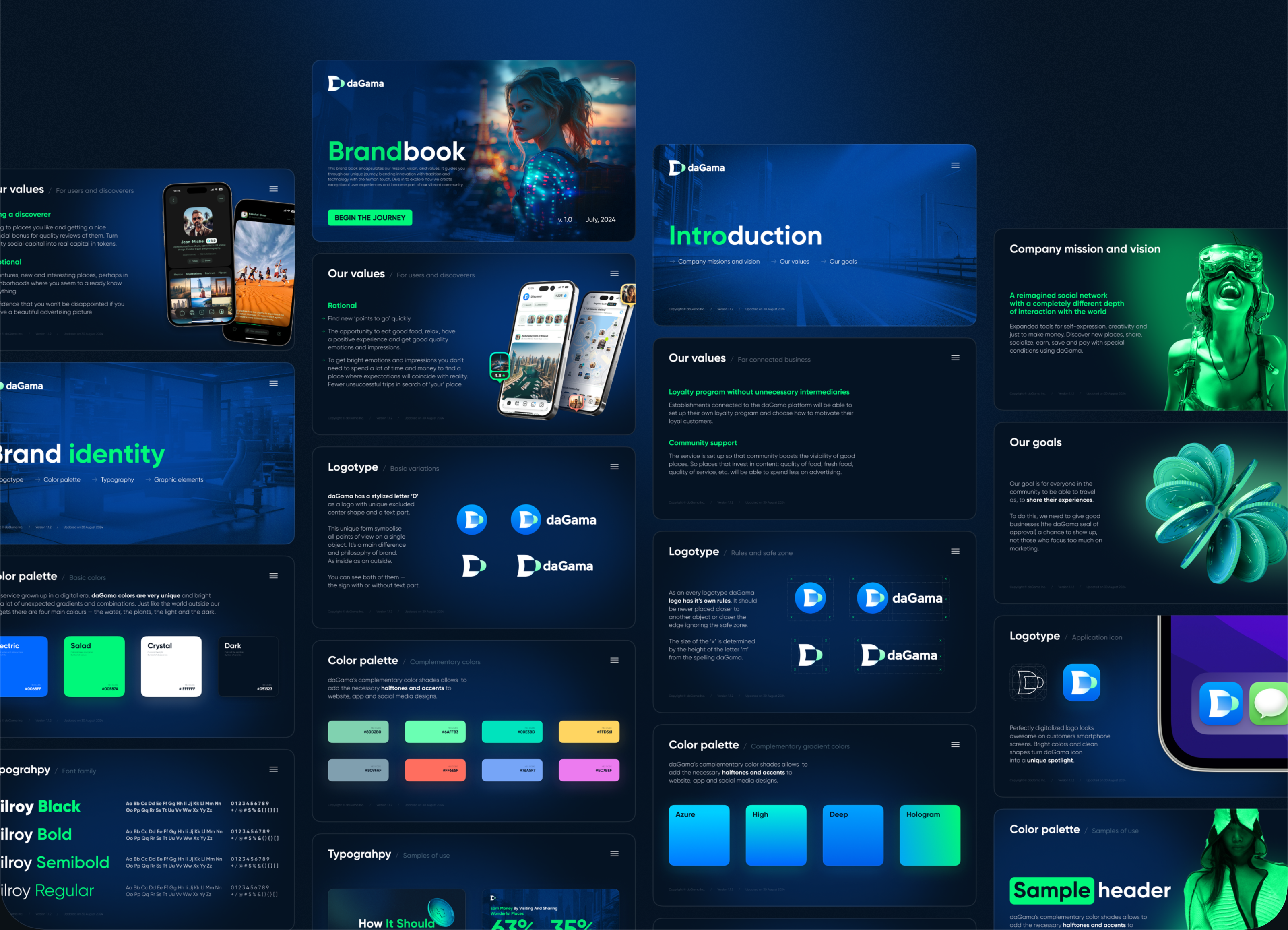 daGama Brandbook — Изображение №10 — Интерфейсы, Брендинг на Dprofile