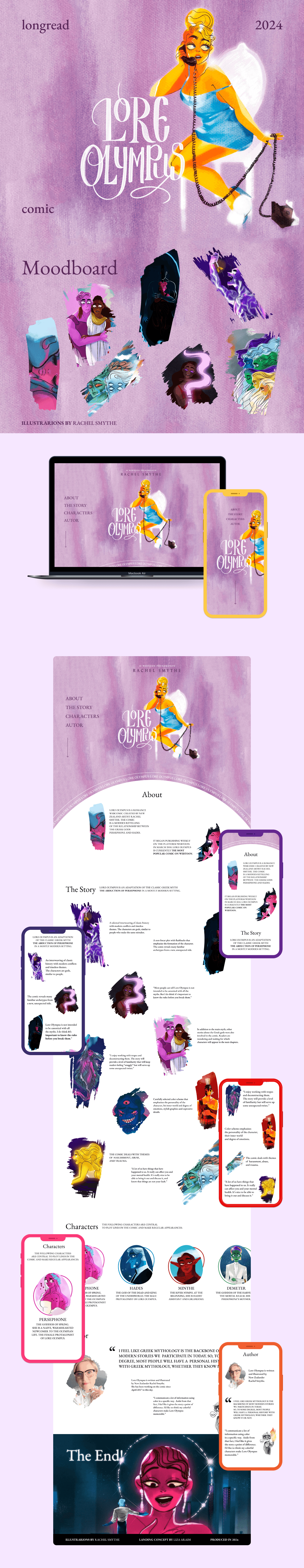 Lore Olympus | Longread — Изображение №1 — Интерфейсы на Dprofile