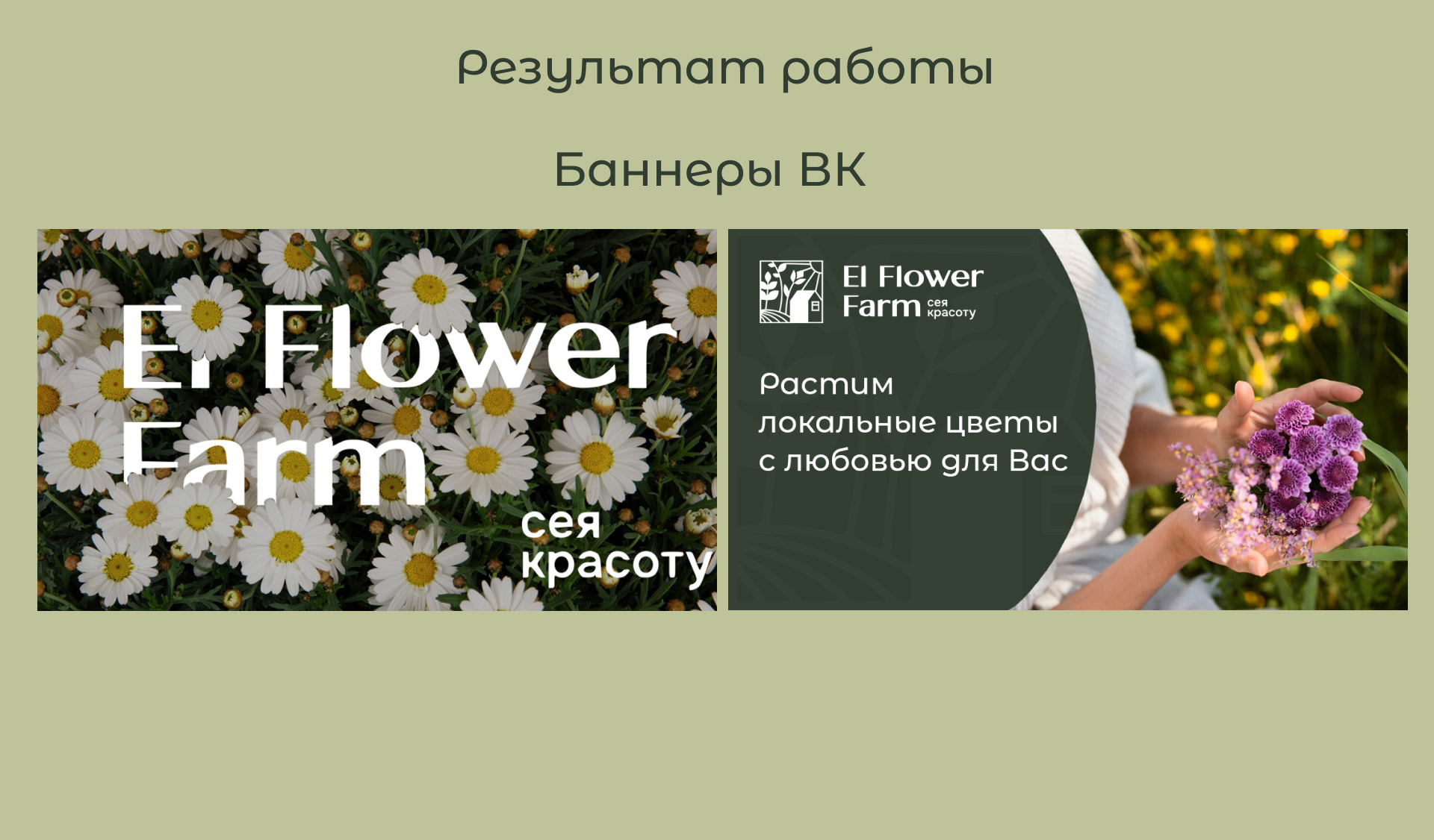 Статичные банеры для El Flower Farm — Изображение №8 — Графика, Маркетинг на Dprofile