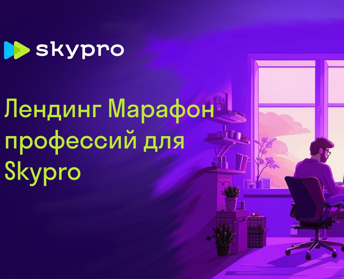 Лендинг Марафон профессий для Skypro — Графика, Маркетинг на Dprofile