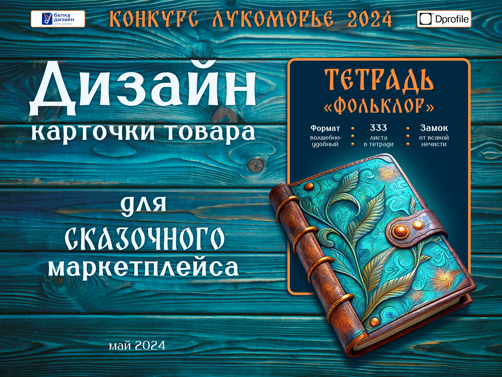 Дизайн карточки товара Тетрадь "Фольклор" — Изображение №1 — Графика, Маркетинг на Dprofile