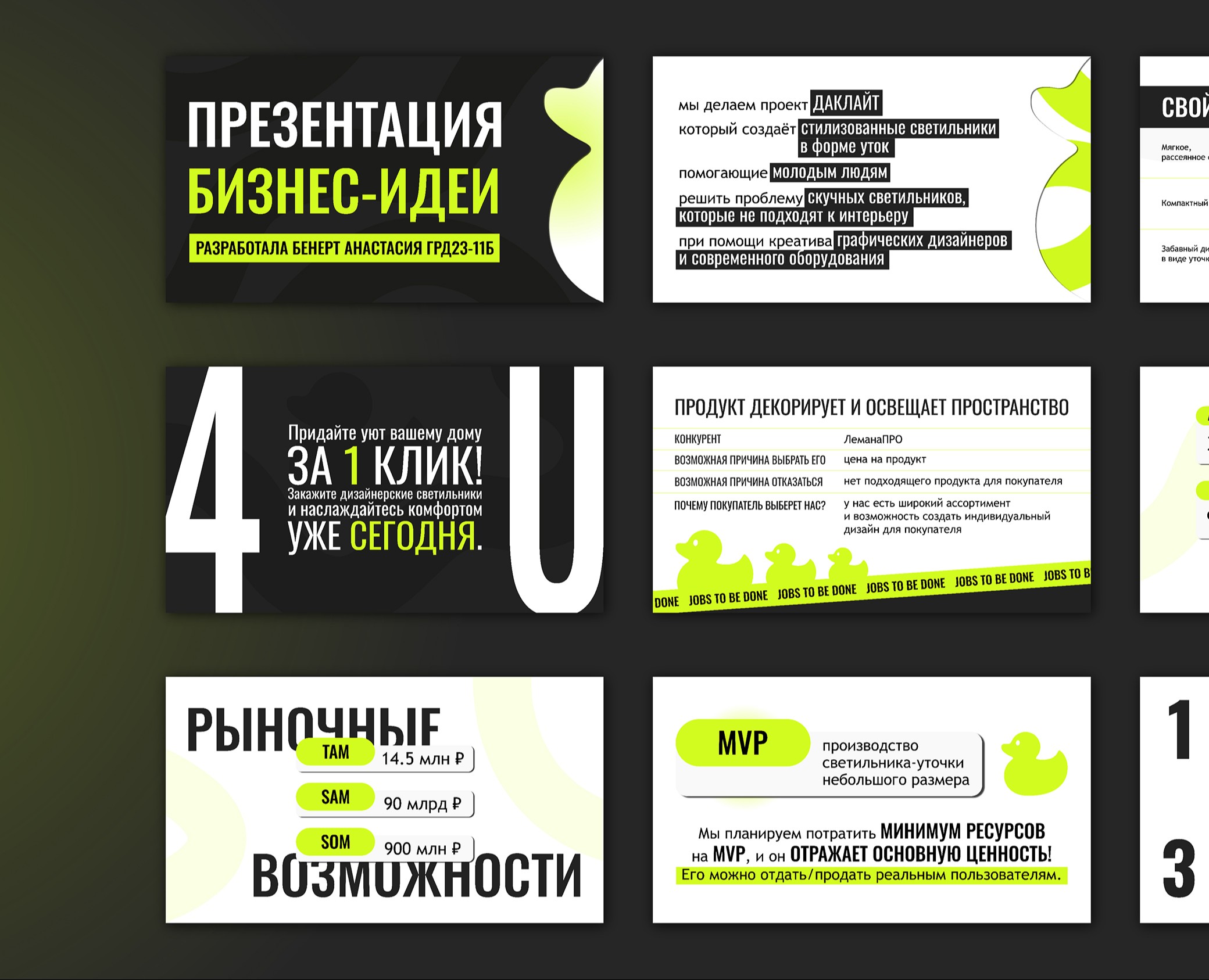 Бизнес-презентация на Dprofile