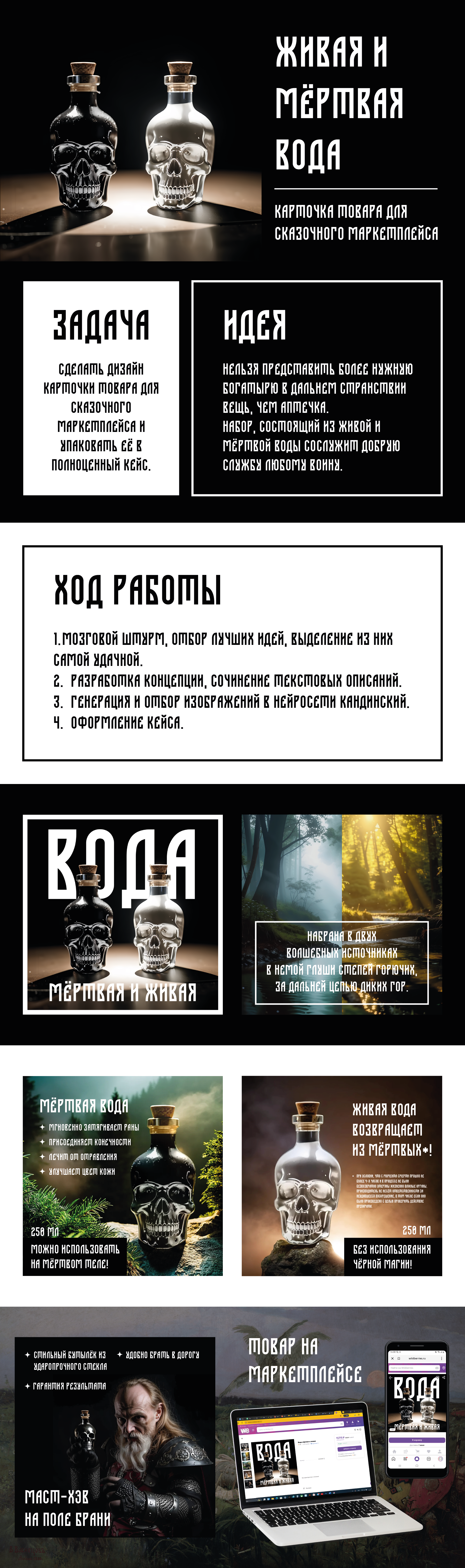 Живая и мёртвая вода — Изображение №1 — Графика, Маркетинг на Dprofile