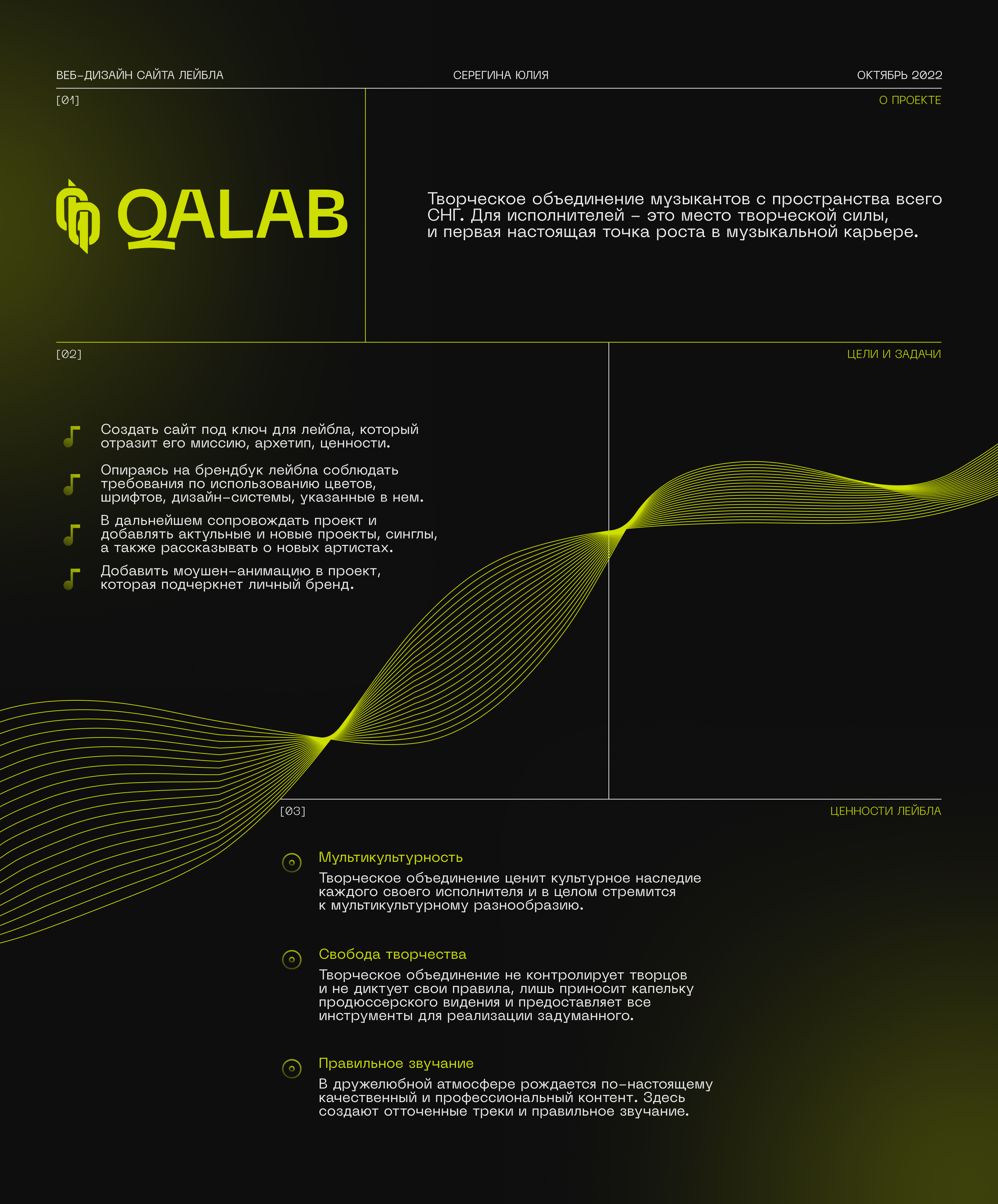 Music label – QALAB — Изображение №2 — Интерфейсы, Анимация на Dprofile