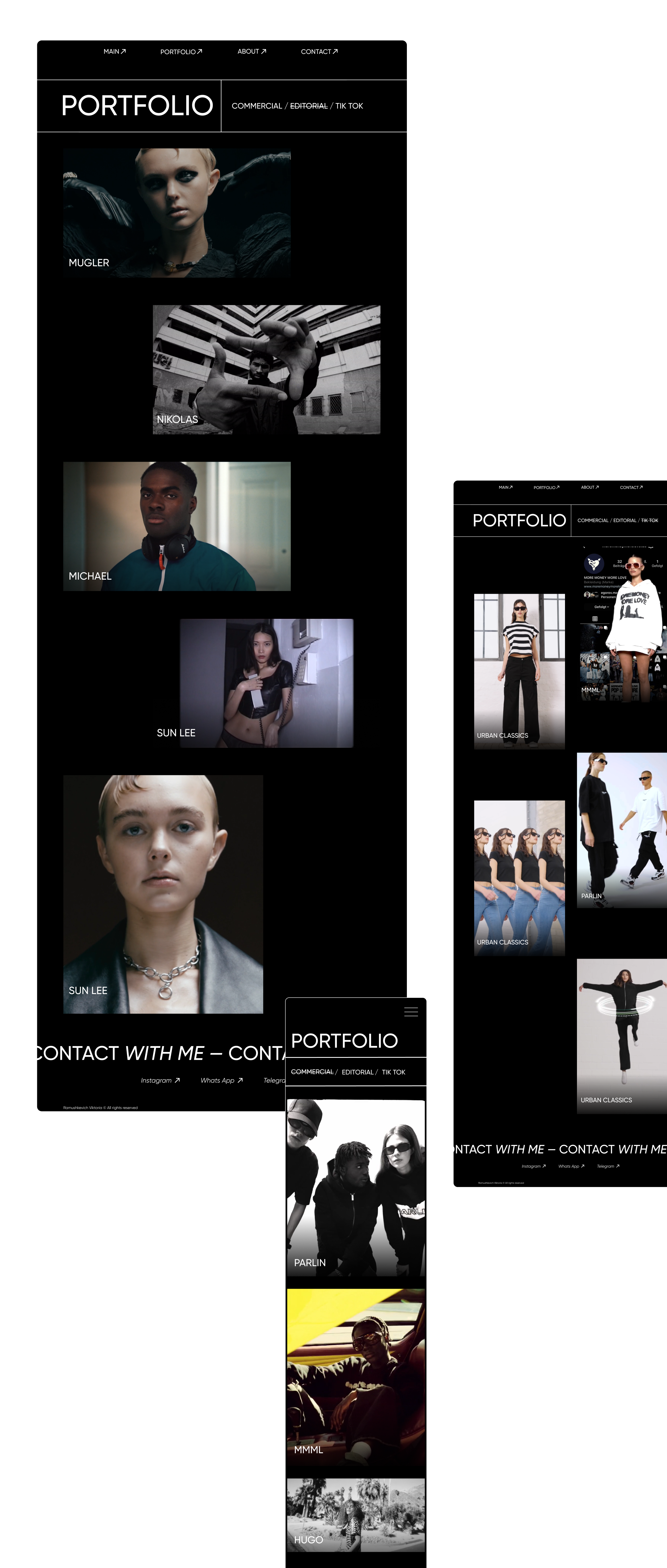 Fashion videographer – Victoria Ramushkevich — Изображение №11 — Интерфейсы, Анимация на Dprofile