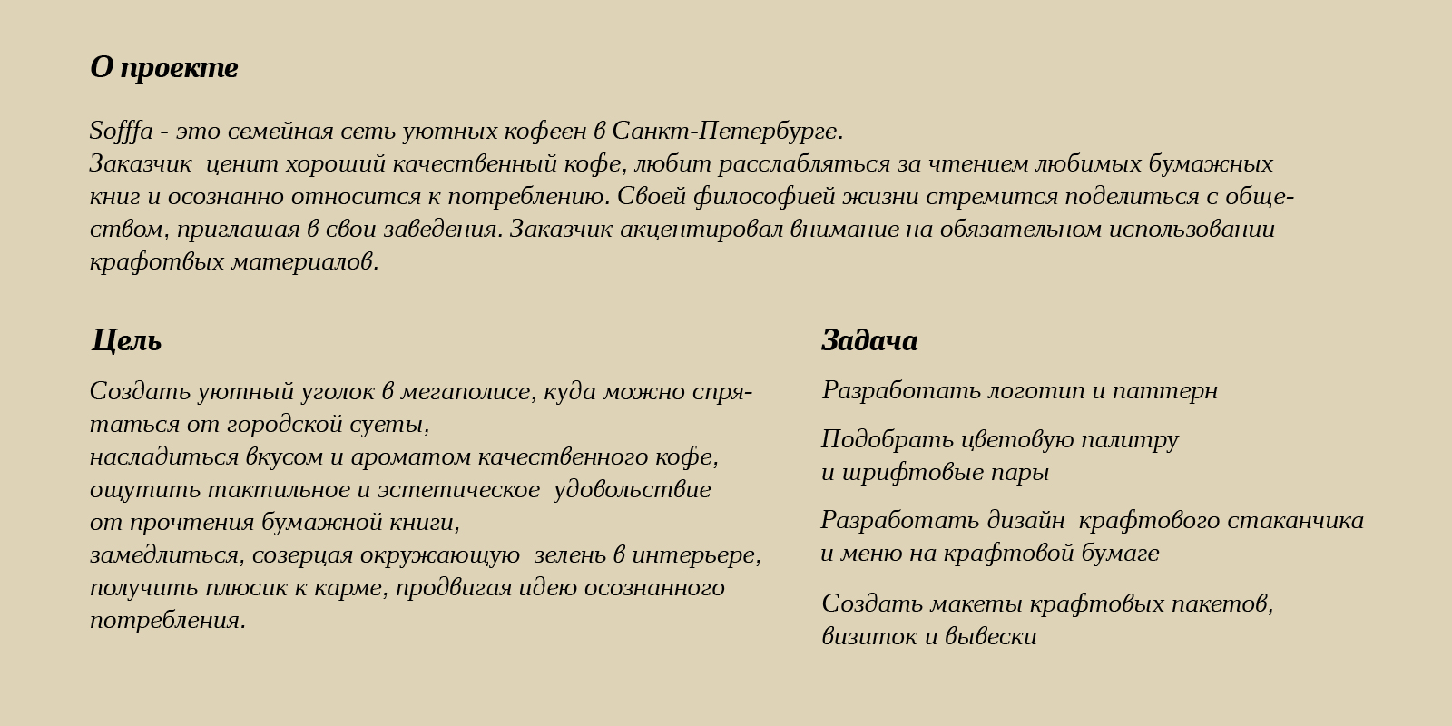 Фирменный стиль кофейни Sofffa — Изображение №2 — Брендинг на Dprofile