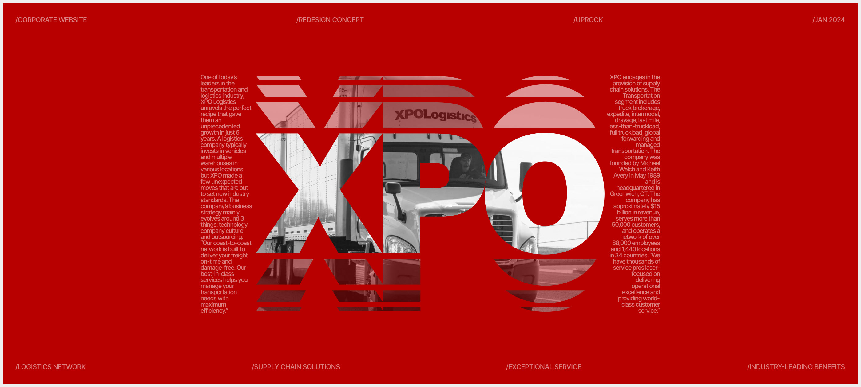 XPOLogistics [corporate website redesign] — Изображение №1 — Интерфейсы на Dprofile