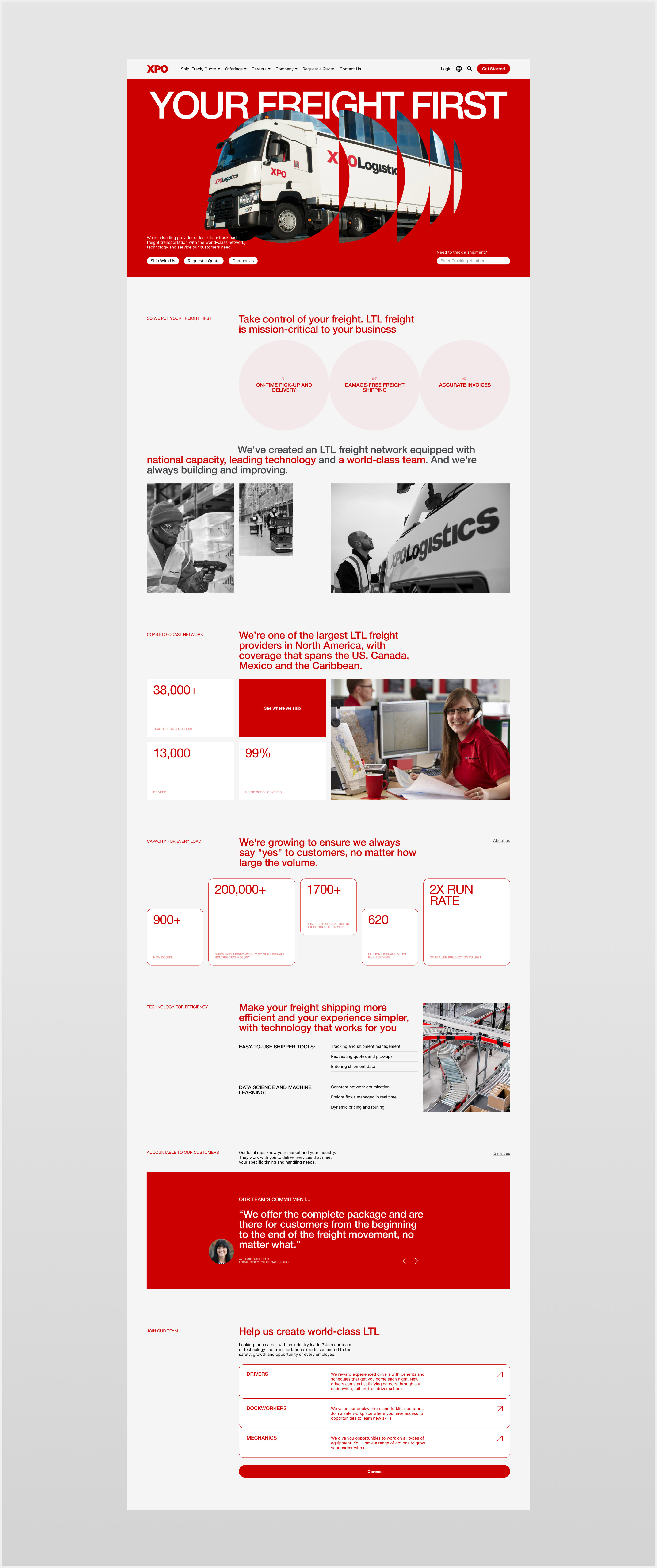 XPOLogistics [corporate website redesign] — Изображение №4 — Интерфейсы на Dprofile