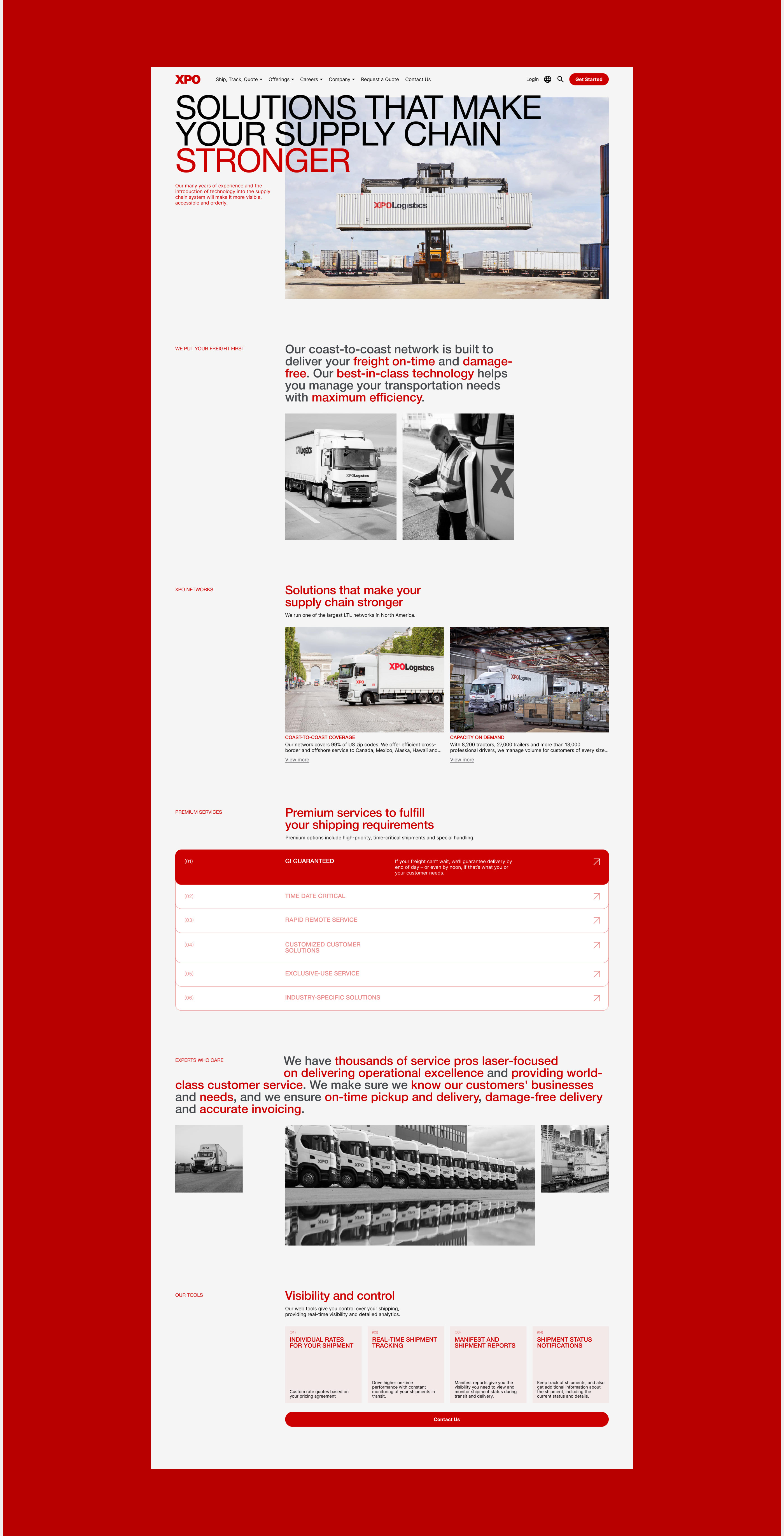 XPOLogistics [corporate website redesign] — Изображение №8 — Интерфейсы на Dprofile