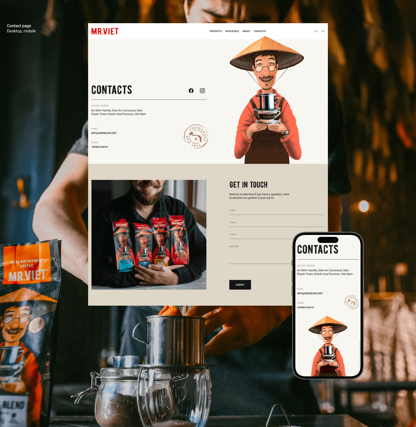 Mr Viet: Website design and development — Изображение №8 — Интерфейсы, Иллюстрация на Dprofile