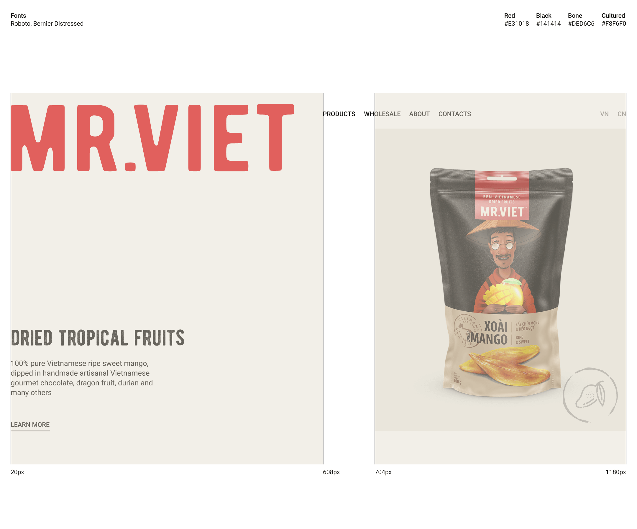 Mr Viet: Website design and development — Изображение №6 — Интерфейсы, Иллюстрация на Dprofile