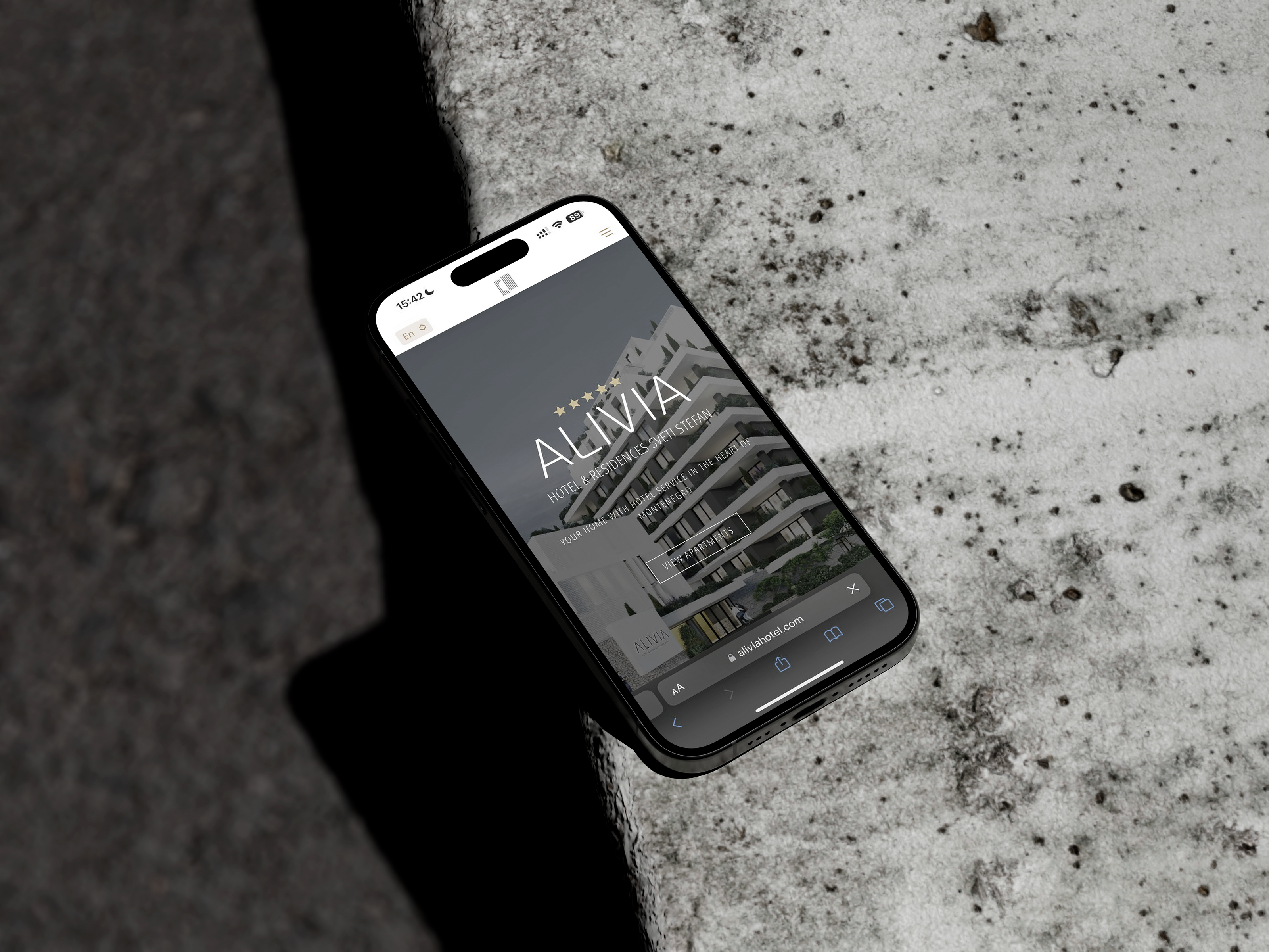 Alivia - сайт апарт-отеля премиум-класса в Черногории — Изображение №4 — Интерфейсы на Dprofile