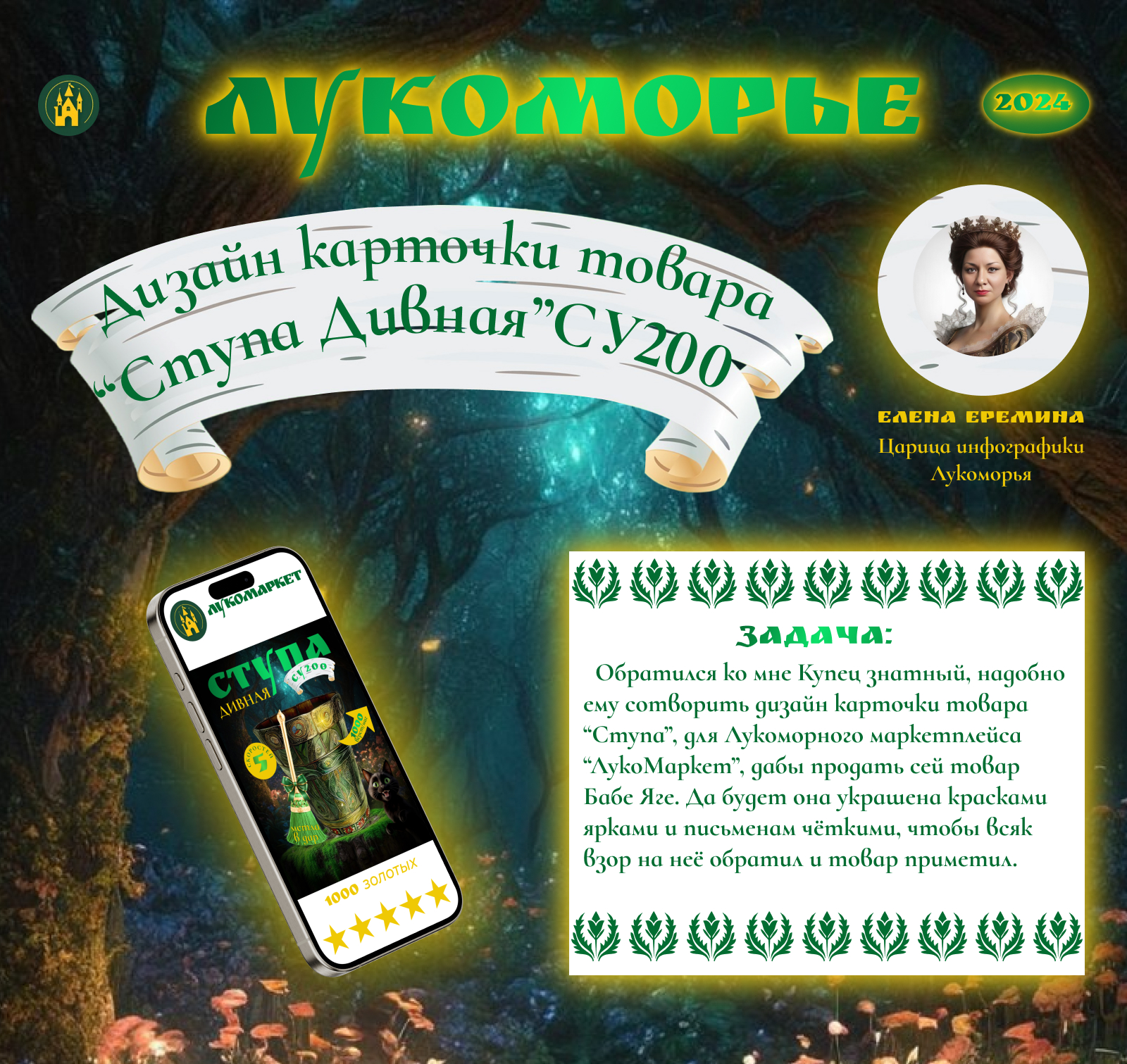 Дизайн крточки товара для Лукоморья — Изображение №1 — Графика на Dprofile